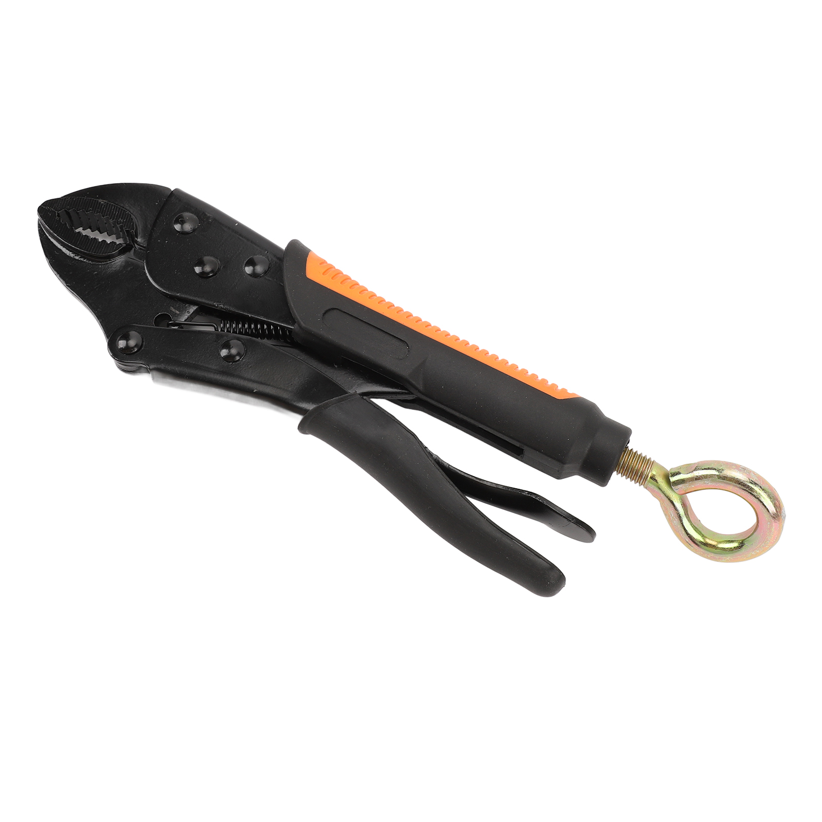 Verstellbare Feststellzange Mit Gebogenen Backen Aus Kohlenstoffstahl Für Metall- Und Holzbearbeitung, 25 Cm (10 Zoll)