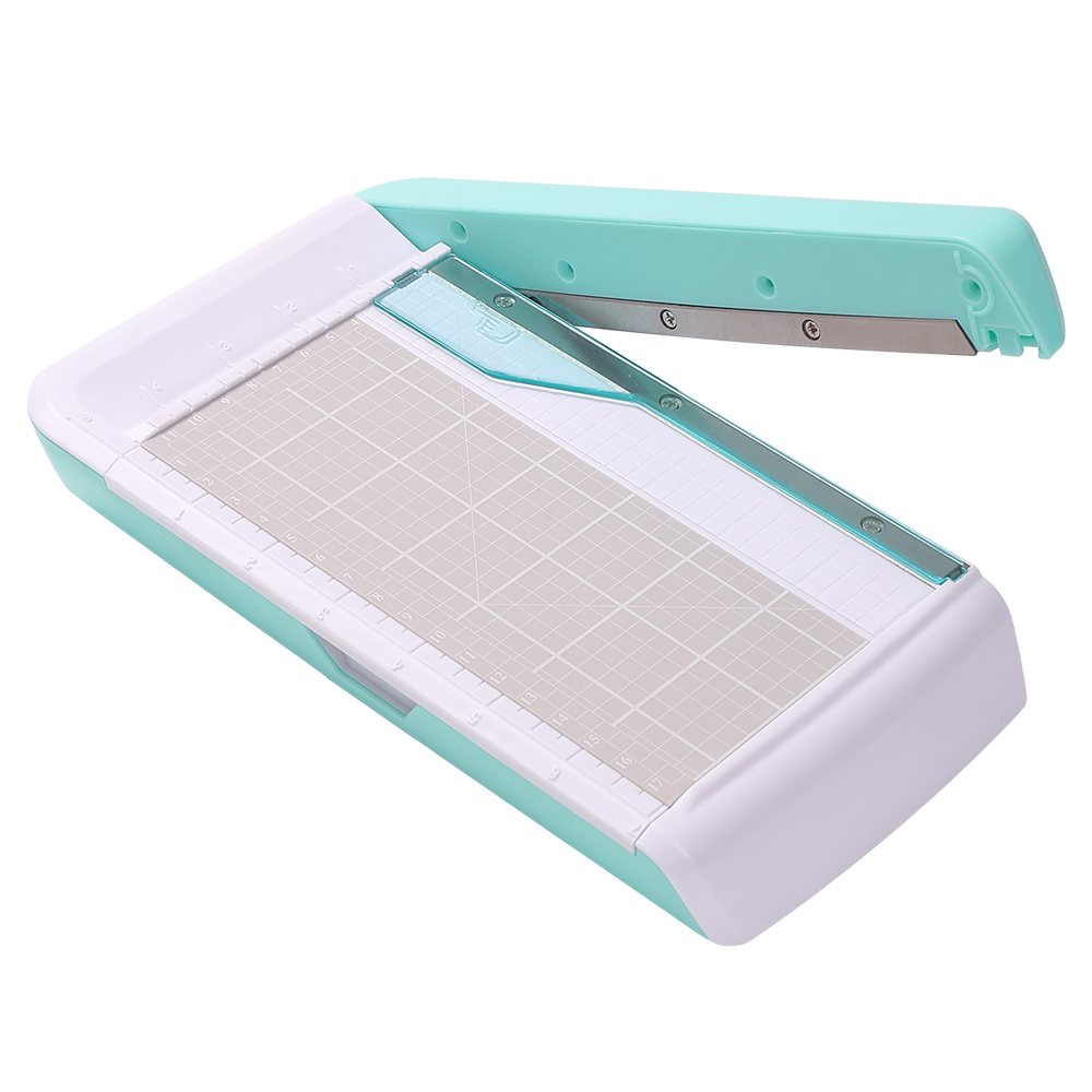 Kw-trio Mini Tisch-papierschneider, 180 Mm (7 Zoll) Schnittlänge, Mit Schiebeabdeckung Und Ablagefach. Ideal Für Papier, Fotos, Karten, Scrapbooking Sowie Büro- Und Haushaltsbedarf.