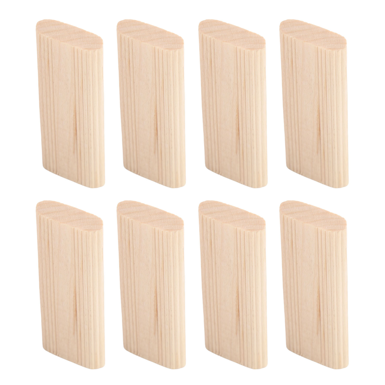 100 Genutete Buchenholzdübel Der Maße 8 X 22 X 50 Mm Für Die Möbelmontage Und Den Schrankbau.