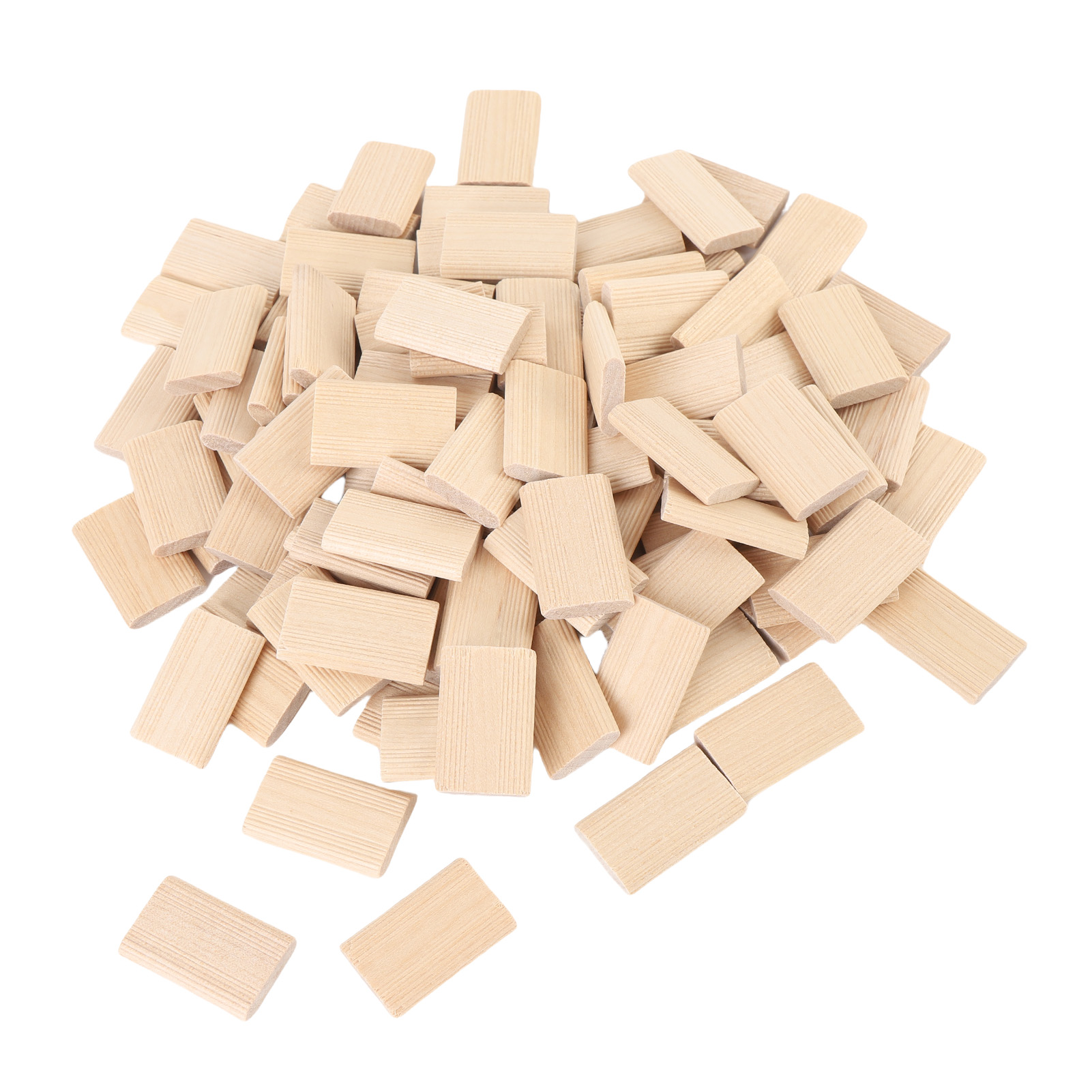 100 Massive Buchenholzzapfen, Verbindungsstücke Für Tischlerei, Schreinerei Und Möbelbau, 5 X 19 X 30 Mm