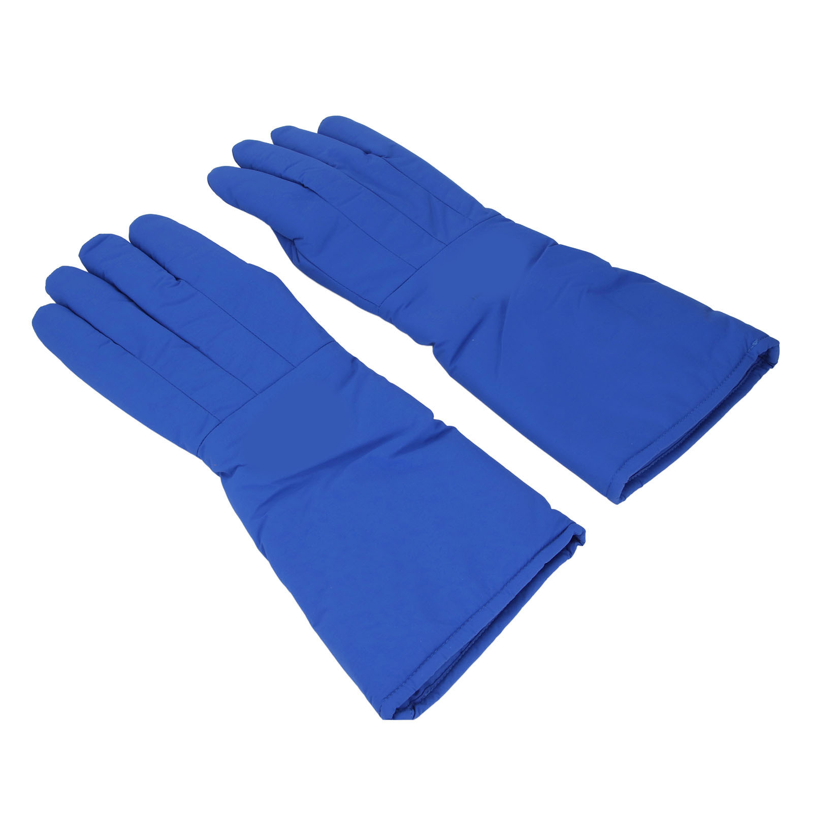 Ein Paar 48 Cm Lange Frostschutzhandschuhe, Beständig Gegen Kälte Und Niedrige Temperaturen, Für Den Umgang Mit Flüssigem Stickstoff Und Trockeneis Im Labor.