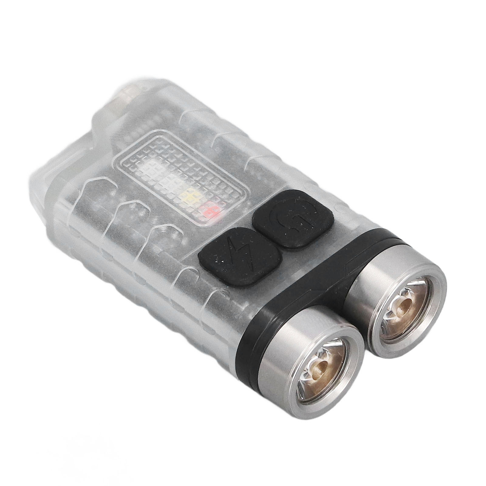 900 Lm Weiße Led-schlüsselanhängerlampe, Ip65 Wasserdicht, Magnetische Befestigung, Edc-fluoreszenzlampe Mit Roter, Blauer Und Violetter Beleuchtung