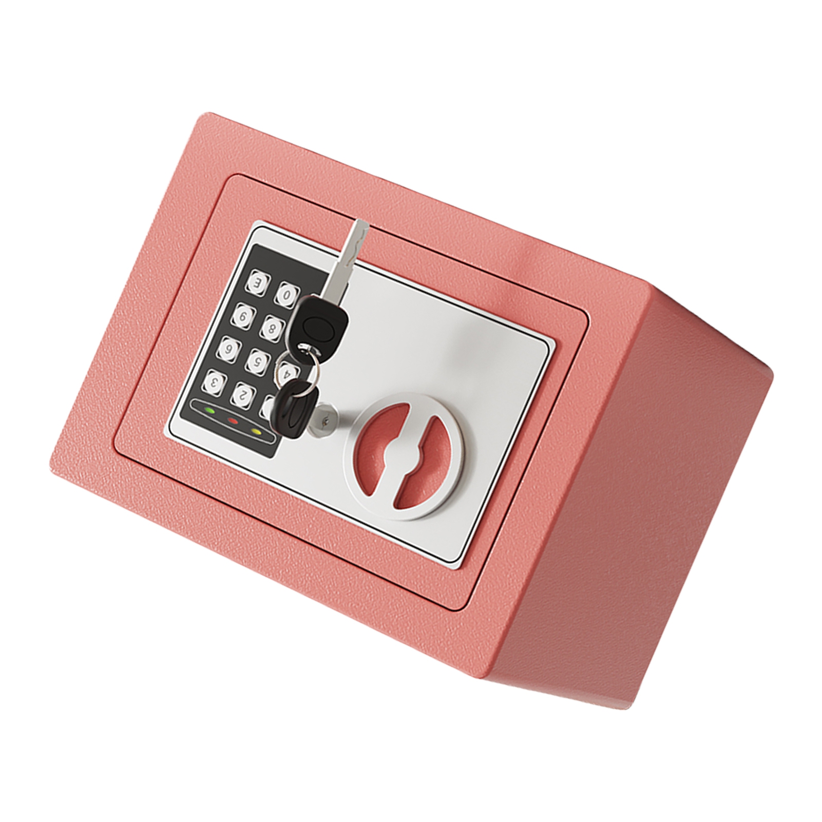 Feuer- Und Wasserfester Wandsafe Mit Dokumententasche, Tastatur Und 2 Ersatzschlüsseln. Digitale Sicherheit Für Dokumente, Bargeld, Gold, Schmuck Und Wertsachen. Versteckter Safe (0,17 Kubikfuß), Rosa