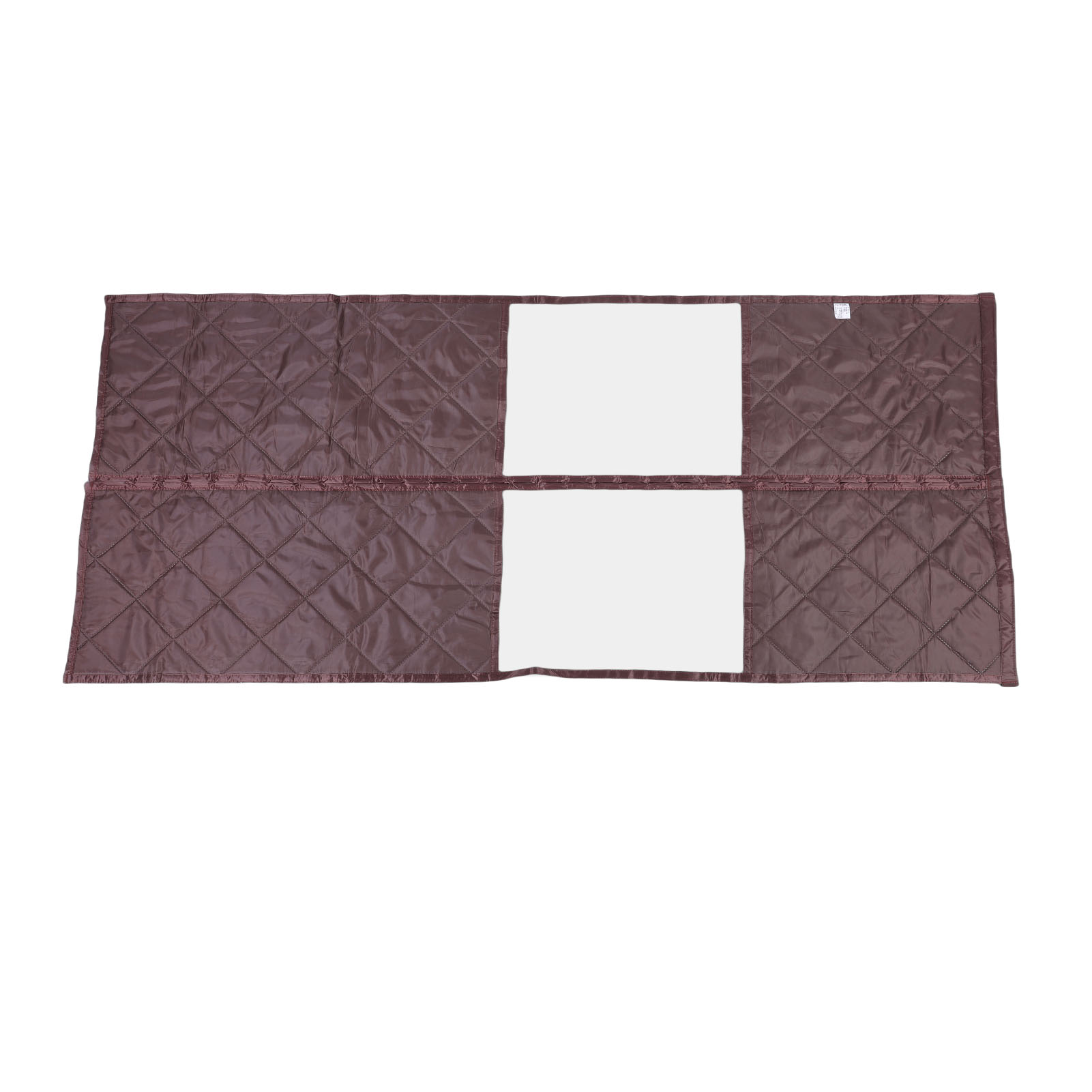 Magnetischer, Wärmeisolierter Wintertürvorhang Mit Transparentem Fenster, Schützt Vor Kälte, Für Haustüren 93 X 196 Cm (36,61 X 77,17 Zoll), Kaffeebraun