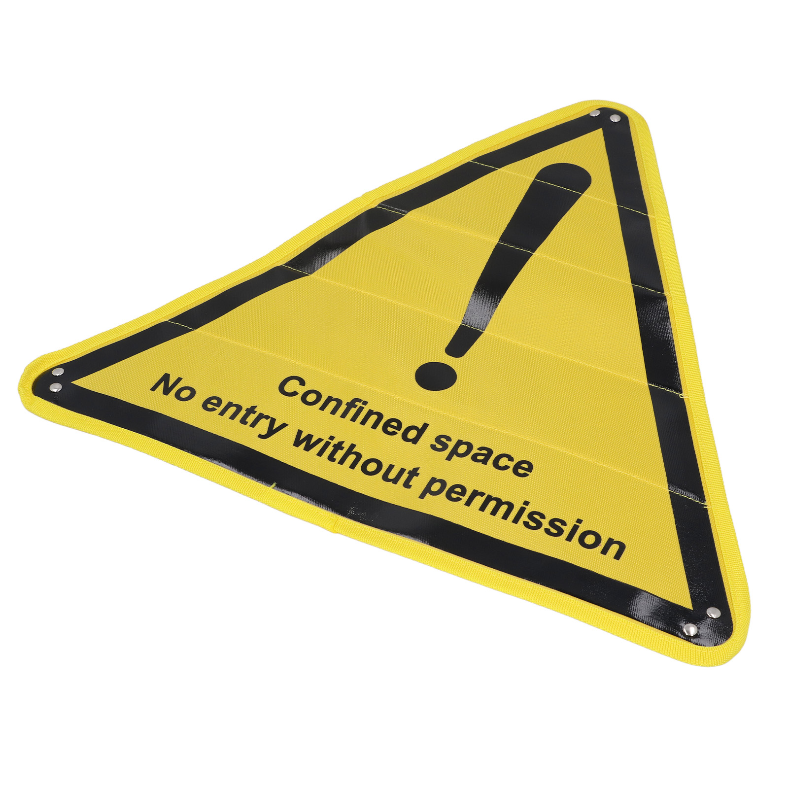 Dreieckiges Warnschild Aus Polyester Für Gefahrenbereiche