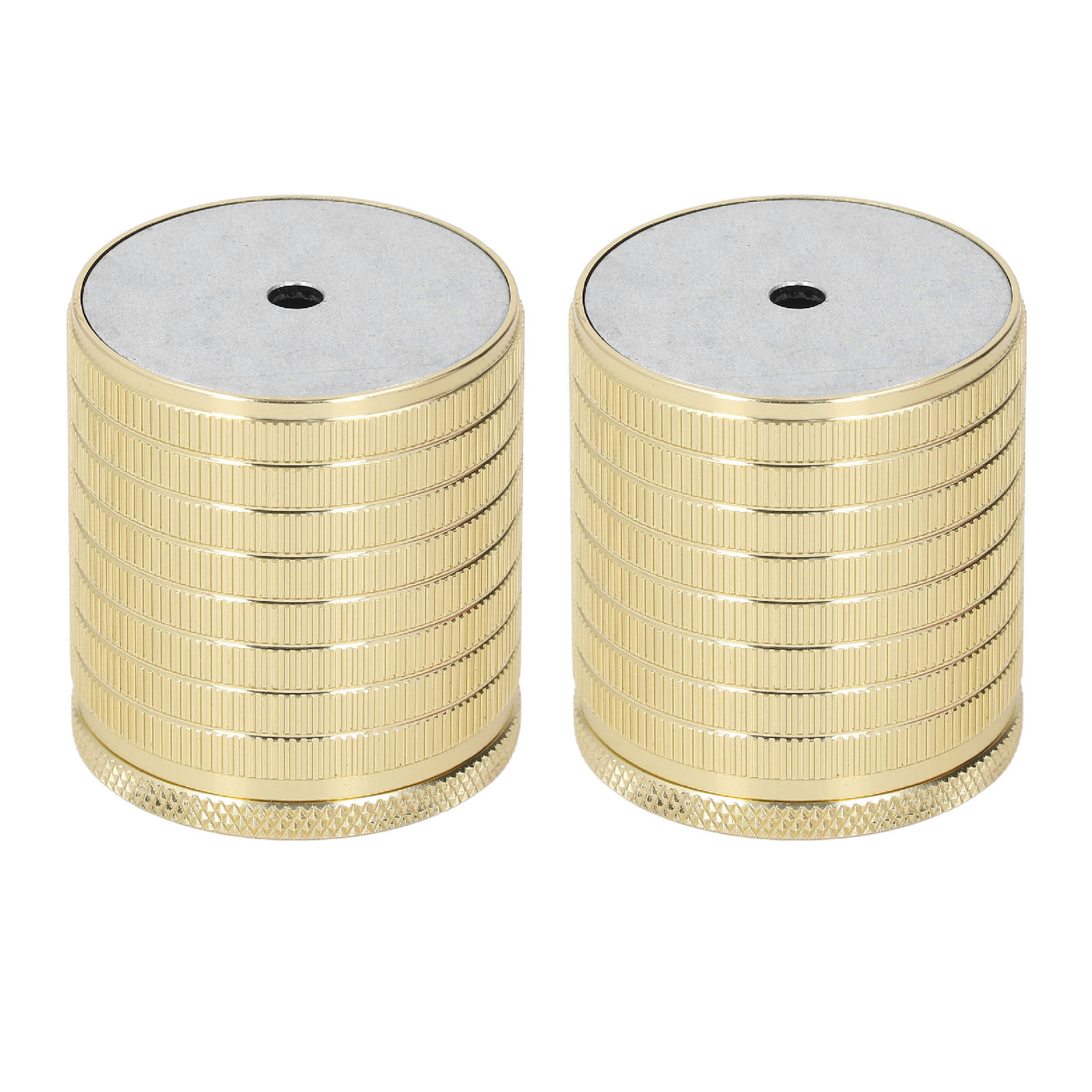 Set Mit 2 Tisch-, Sofa-, Stuhl- Und Möbelbeinerhöhungen, Höhenverstellbar Von 43 Bis 75 Mm, Glänzend Gold