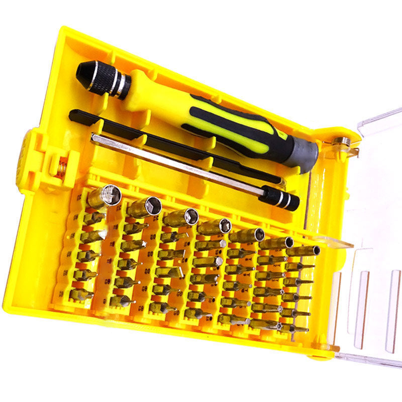 45-in-1-schraubendreher-verlängerungsset Mit Bithalter Und Magnetischer Stecknuss. 45-in-1-schraubendreher-sortiment.