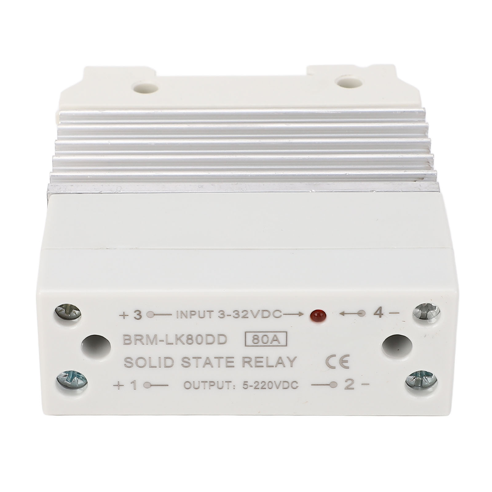 80-a-halbleiterrelais, 3–32 V Dc Eingang, 5–220 V Dc Ausgang, 35-mm-schienenmontage, Mit Kühlkörper