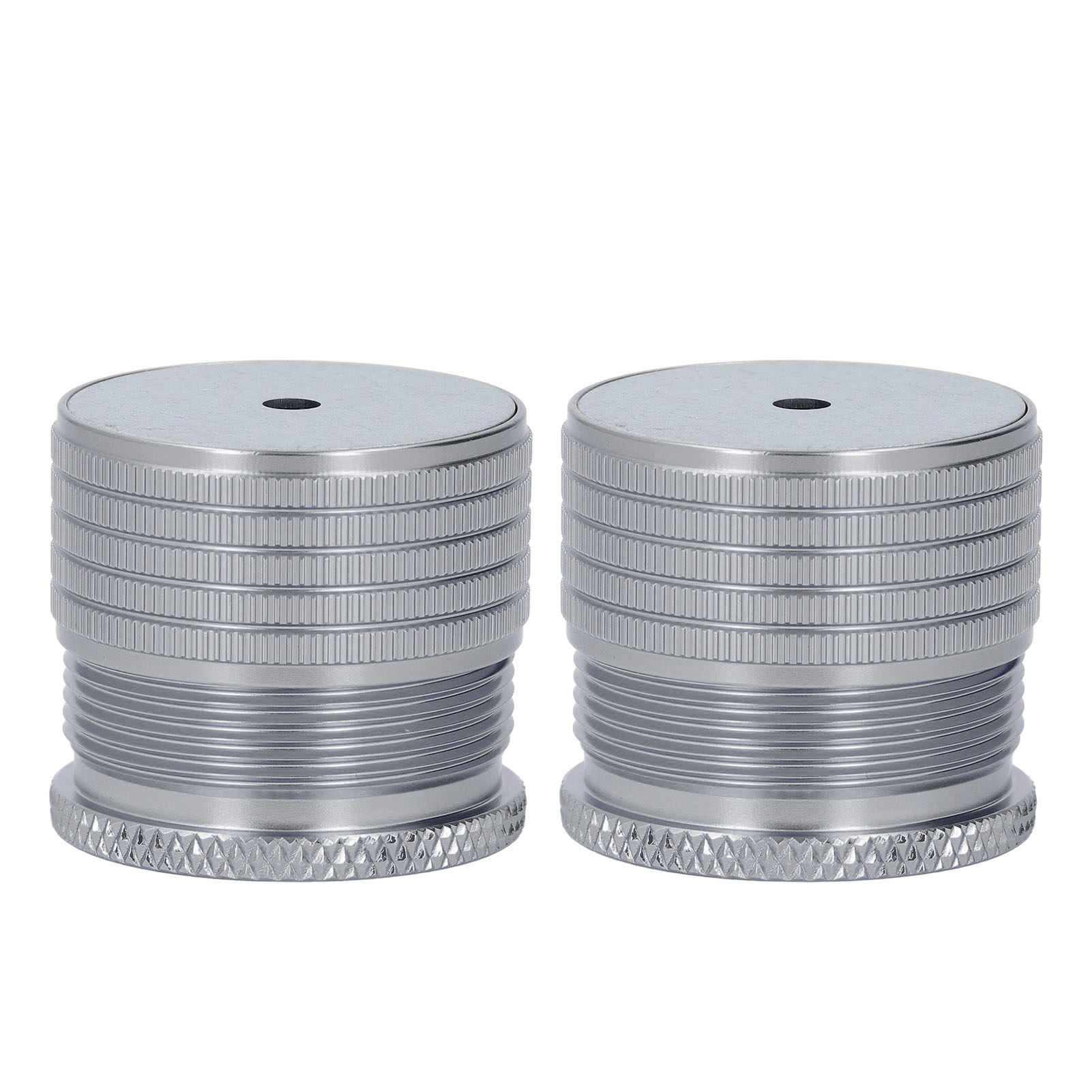Set Aus 2 Verstellbaren Möbelfüßen Von 23 Bis 37 Mm, Tragfähigkeit 50 Bis 500 Kg, Aus Aluminiumlegierung, Für Bett, Sofa Oder Tisch, Spacegrau.
