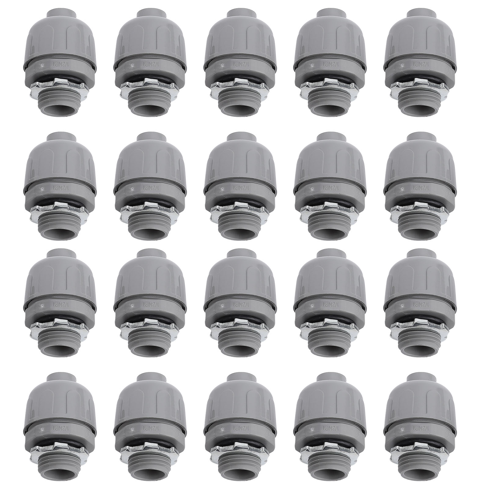 Packung Mit 20 Flüssigkeitsdichten 3/4-zoll-npt-verschraubungen Aus Nichtmetallischem Material Für Flexible Elektrische Leitungen, Für Den Hausgebrauch Und Den Außenbereich.