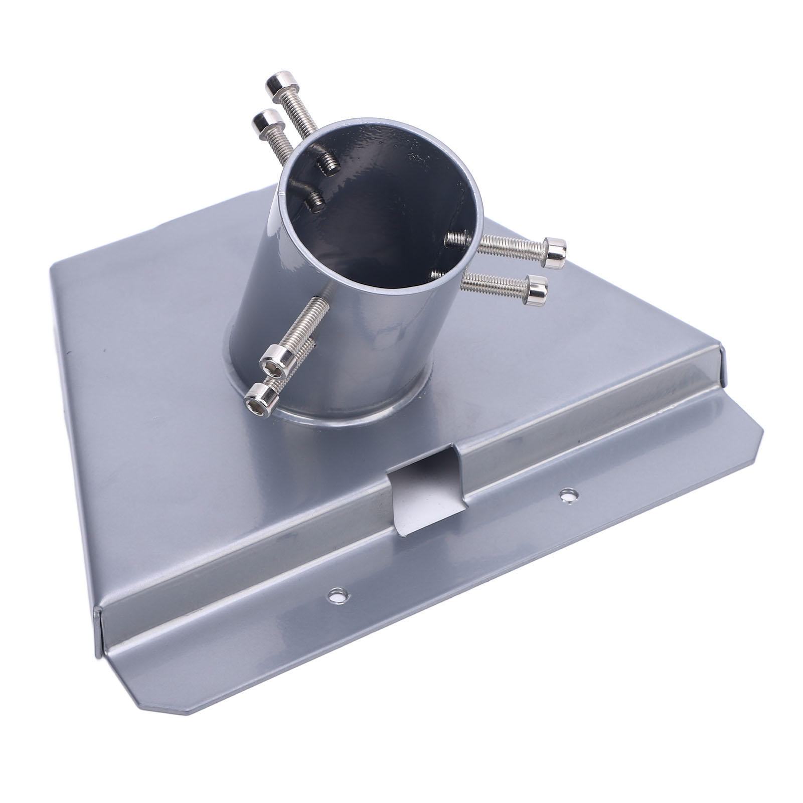Grauer Edelstahl-satellitenschlauchverbinder Für Satelliten-dachmontagemast Der 3. Generation