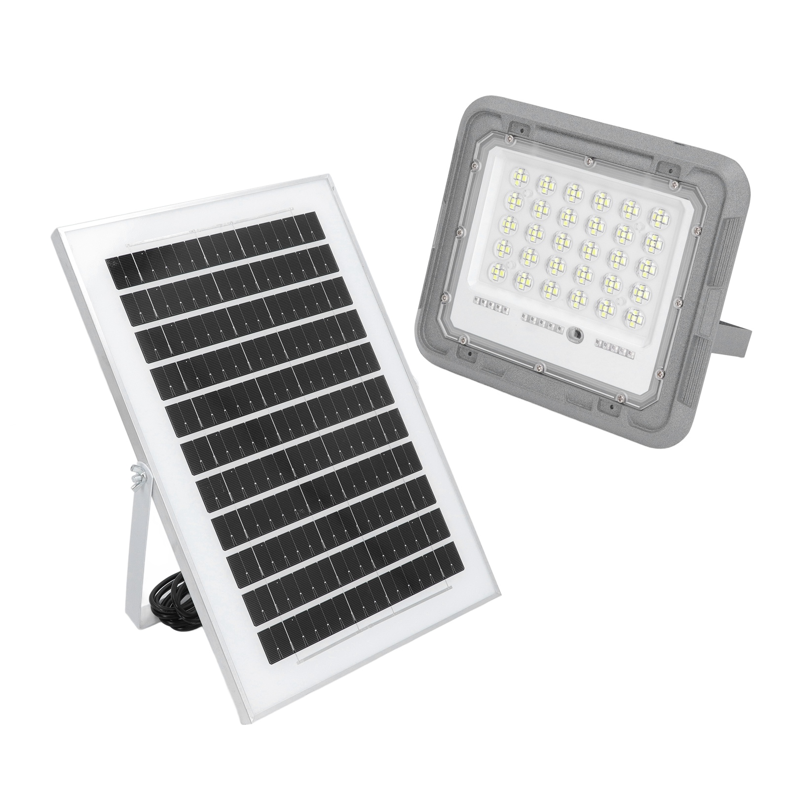 Ip66 Wasserdichter Solarstrahler, 150 Leds, 4000 Mah Akku, 100 W, Für Den Außeneinsatz.