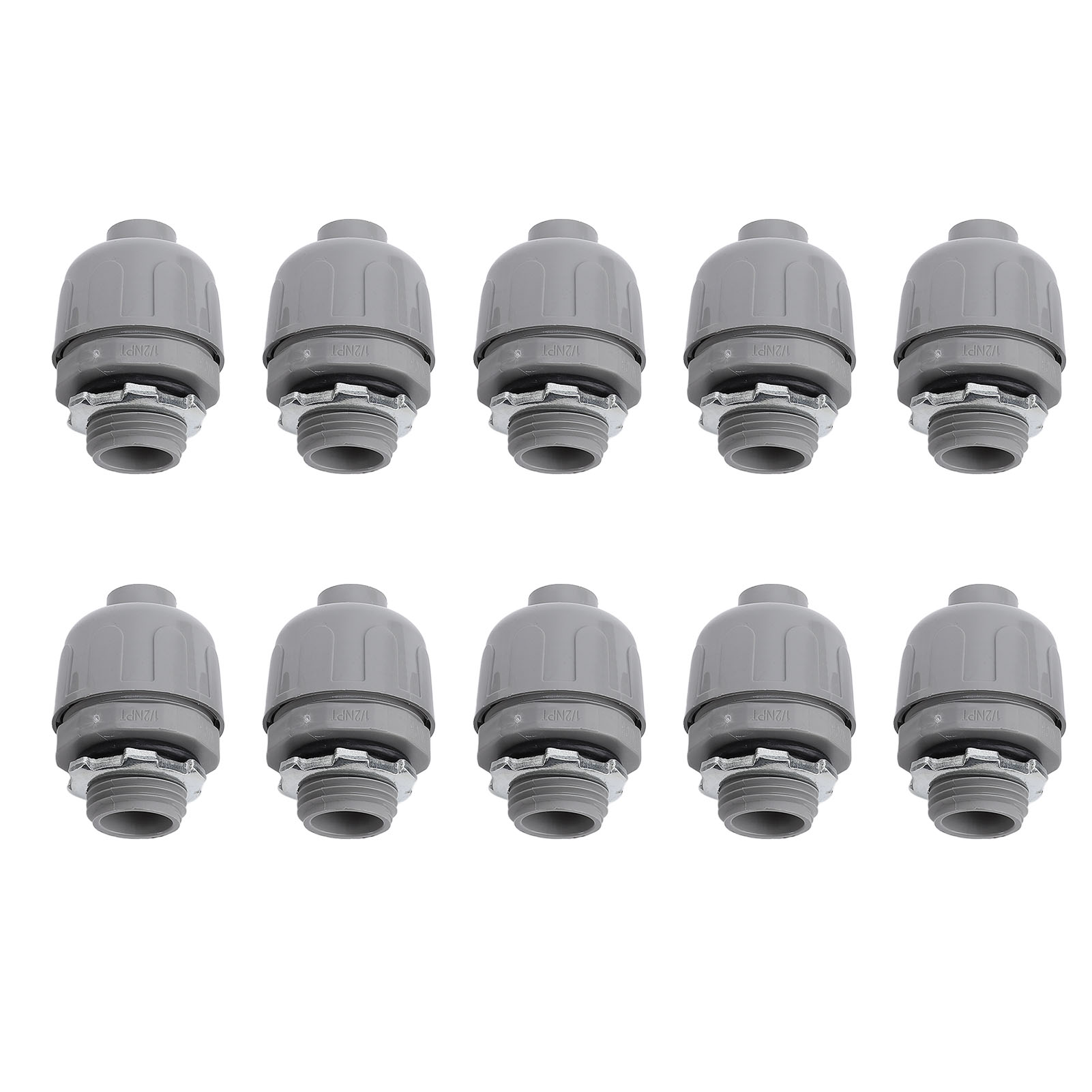 Packung Mit 10 Wasserdichten Verbindern Für Elektrische Leitungsrohre Aus Nylon 6, 1 Zoll Npt-gewinde, Für Den Hausgebrauch Und Den Außenbereich.