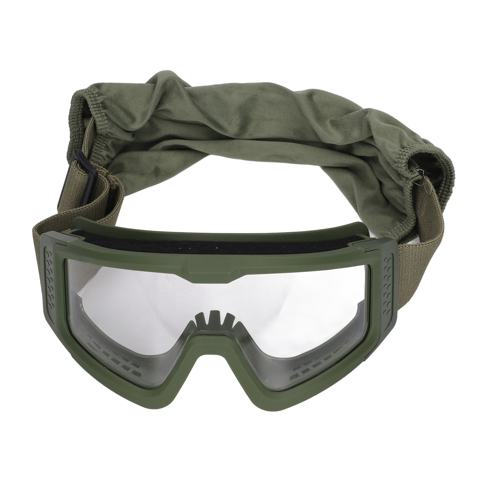 Abnehmbare Uv-schutzbrille Für Outdoor-aktivitäten, Stoßfest Und Verstärkt, Ideal Zum Campen, Radfahren Und Mountainbiken. Grüner Rahmen.