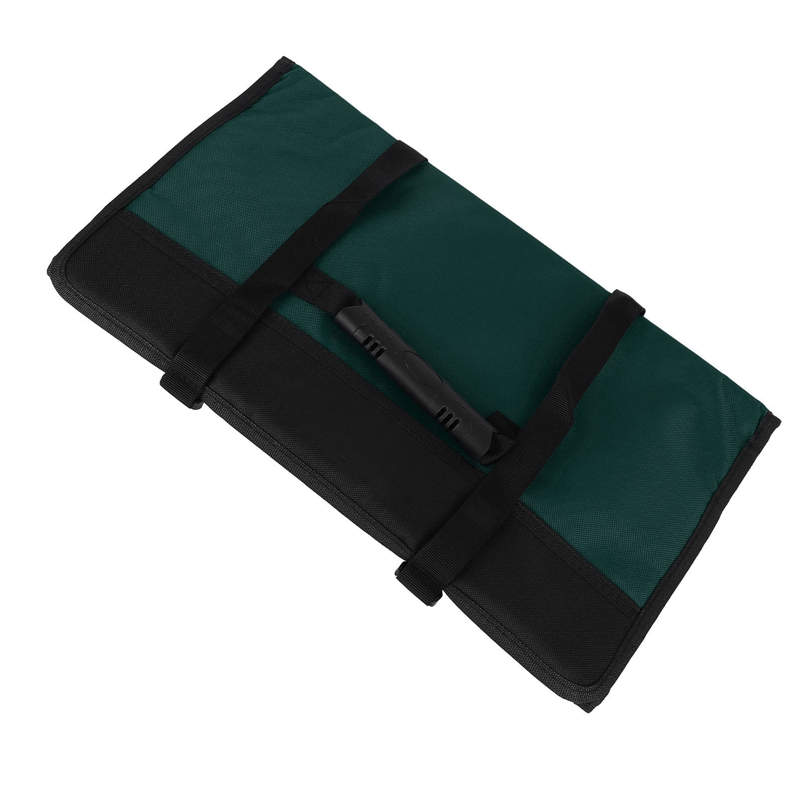 Aufrollbare Werkzeugtasche Mit Mehreren Fächern, Großem Fassungsvermögen, Aus Strapazierfähigem Oxford-gewebe, Grün, Ideal Für Elektriker.