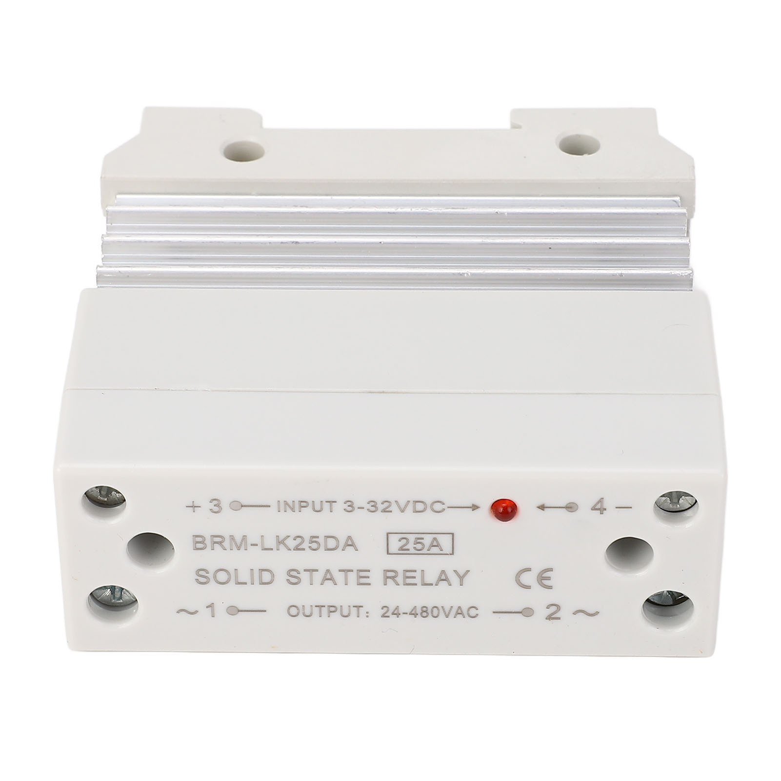 Einphasiges 25-a-dc/ac-ssr-modul, Hohe Empfindlichkeit Und Geringes Rauschen, Mit Kühlkörper. Eingang: 3–32 V Dc Ausgang: 24–480 V Ac.