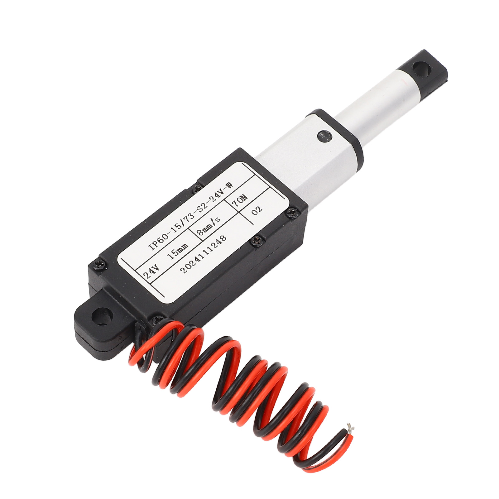 Mini-linearantrieb (24 V Dc) Mit Endschalter, Für Liegestühle, Roboter, 15 Mm Hub, 70 N Schubkraft, 8 Mm/s Geschwindigkeit