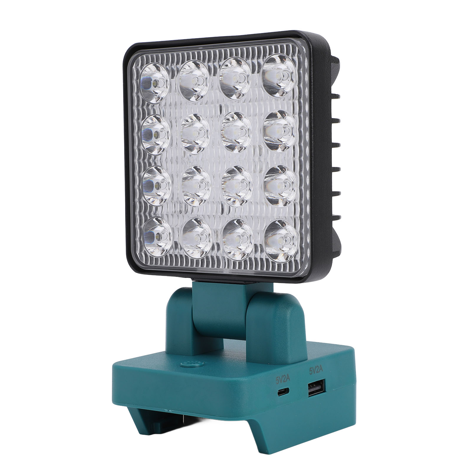 Led-arbeitsleuchte Mit Stativ, Wiederaufladbar, Tragbar, Usb Typ C 5v 2a, 11-15w, 1200-1500 Lm, Für 18v Bl1830, Bl1850 Und Bl1840 Batterien.