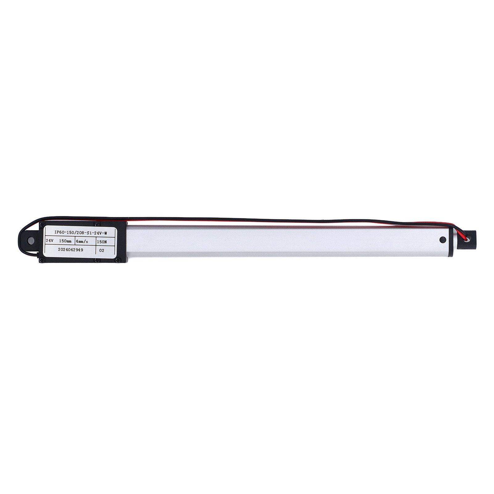 Miniaturisierter, Flügelloser Elektrischer Stellantrieb (24 V Dc), Automatischer Hubstangen-linearantrieb, Verfahrgeschwindigkeit 4 Mm/s, Hub 150 Mm, Schubkraft 150 N
