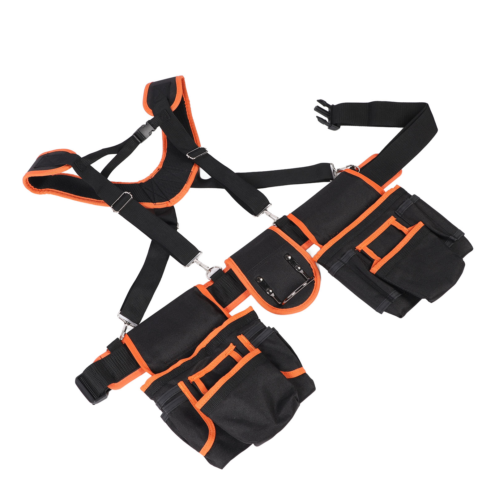 Werkzeugtasche Für Elektriker, Verstellbarer Schultergurt Und Hüftgurt, Wasserdicht, 1680d, Mehrere Fächer, Ideal Für Reparaturen Und Baustellen.