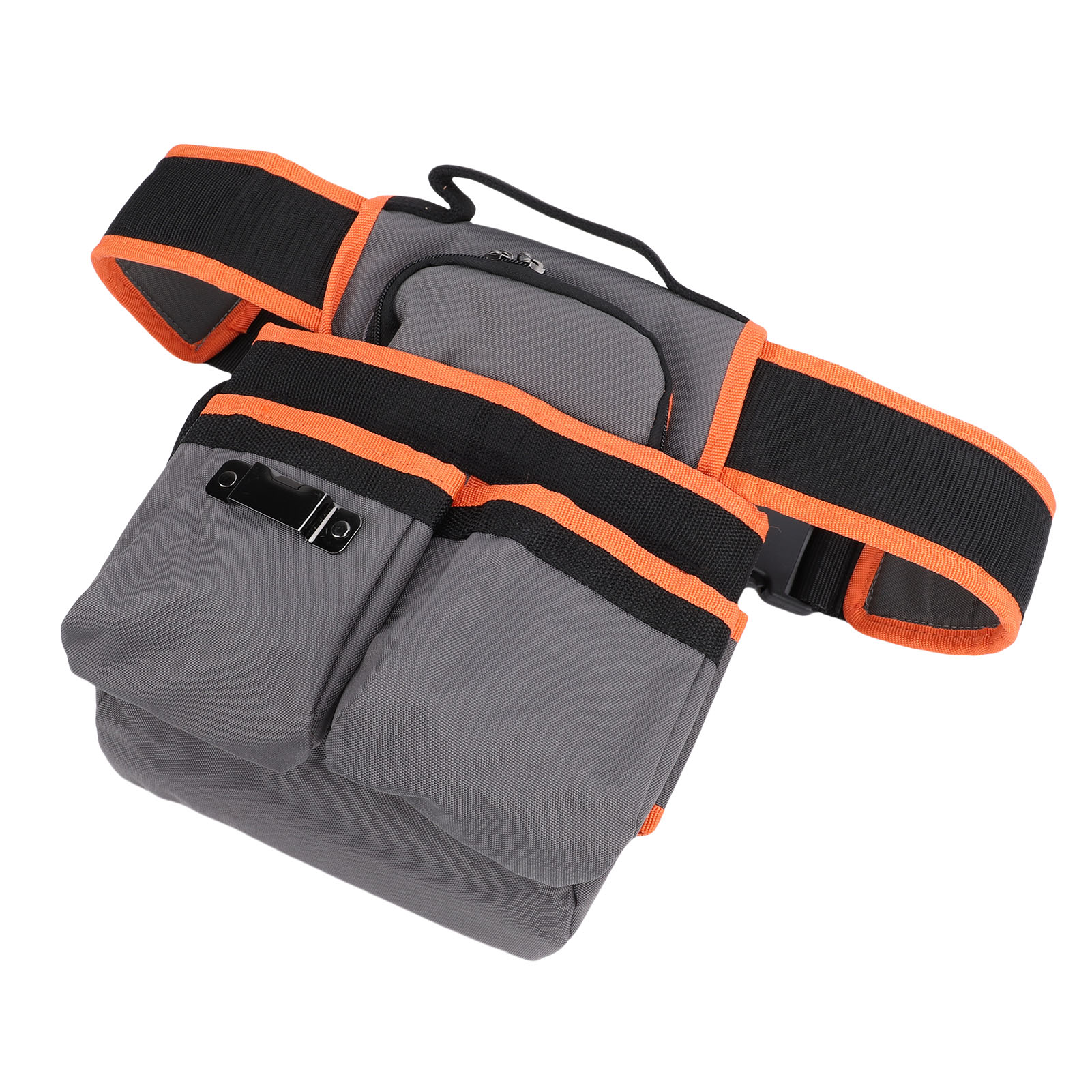 Werkzeugtasche Für Elektriker Mit Zange, Mehreren Fächern, Aus Strapazierfähigem Oxford-gewebe, Ideal Für Schreiner Und Heimwerker (yb-020, Grau/orange).