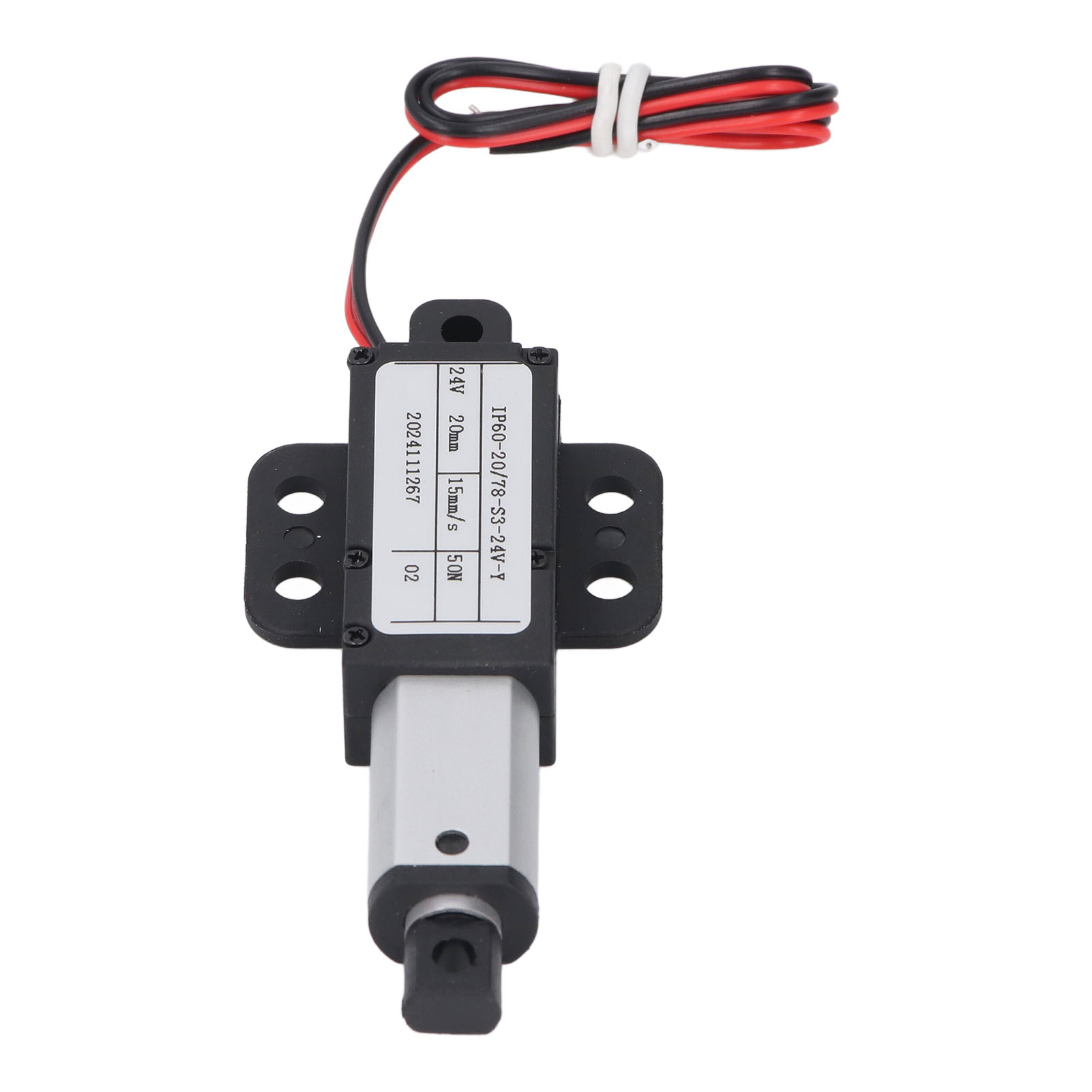 Elektrischer Mini-linearantrieb, 20 Mm Hub, 50 N Kraft, 24 V Gleichstromversorgung, 15 Mm/s Geschwindigkeit, Mit Flügeln Für Sofa, Roboter, Fernseher, Schreibtisch, Schrank Oder Fenster.