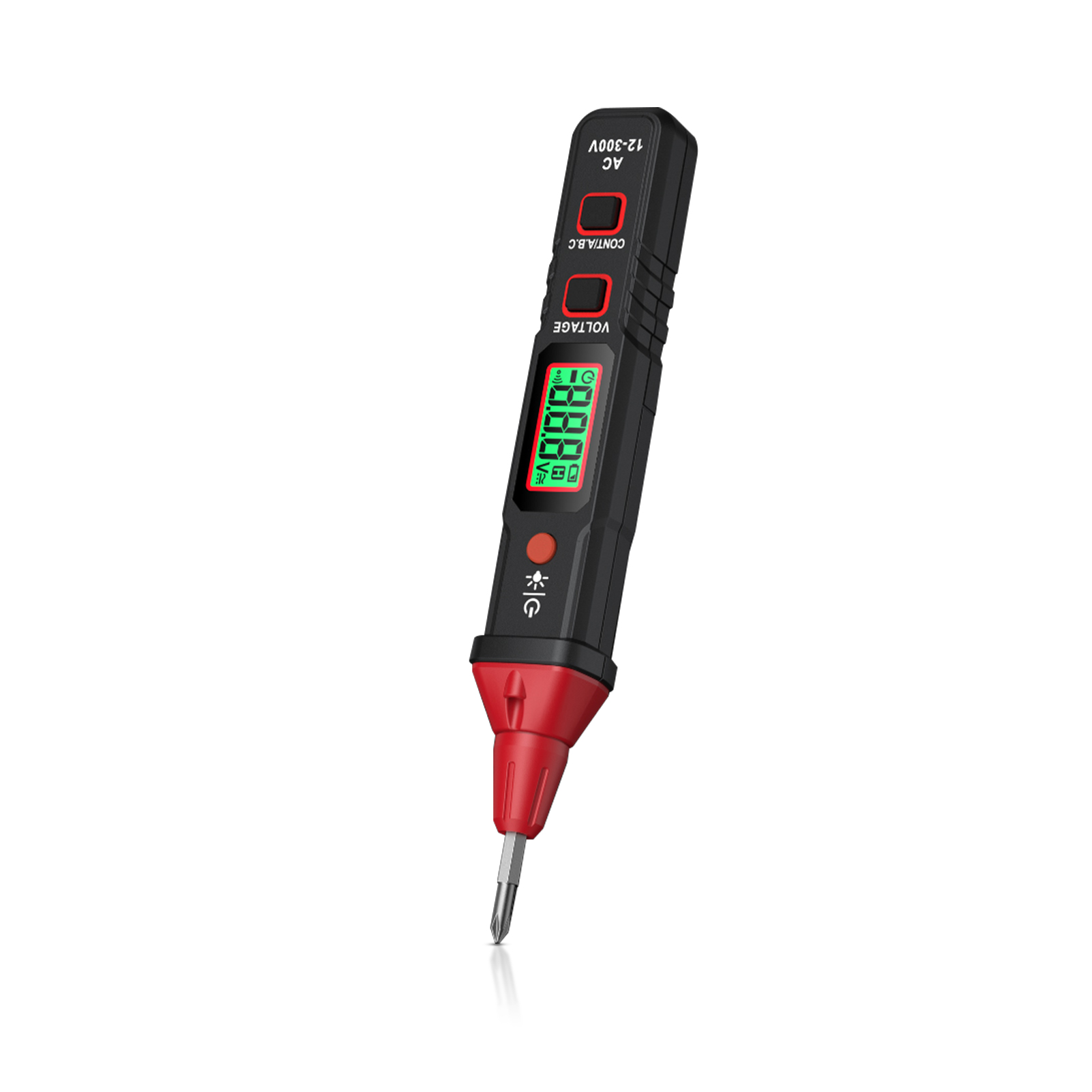 Spannungsprüfstift, 12300v Wechselstromprüfer, Berührungsloser Spannungsprüfer (ncv), Phasenfolgemessung, Taschenlampe Und Lcd-bildschirm.