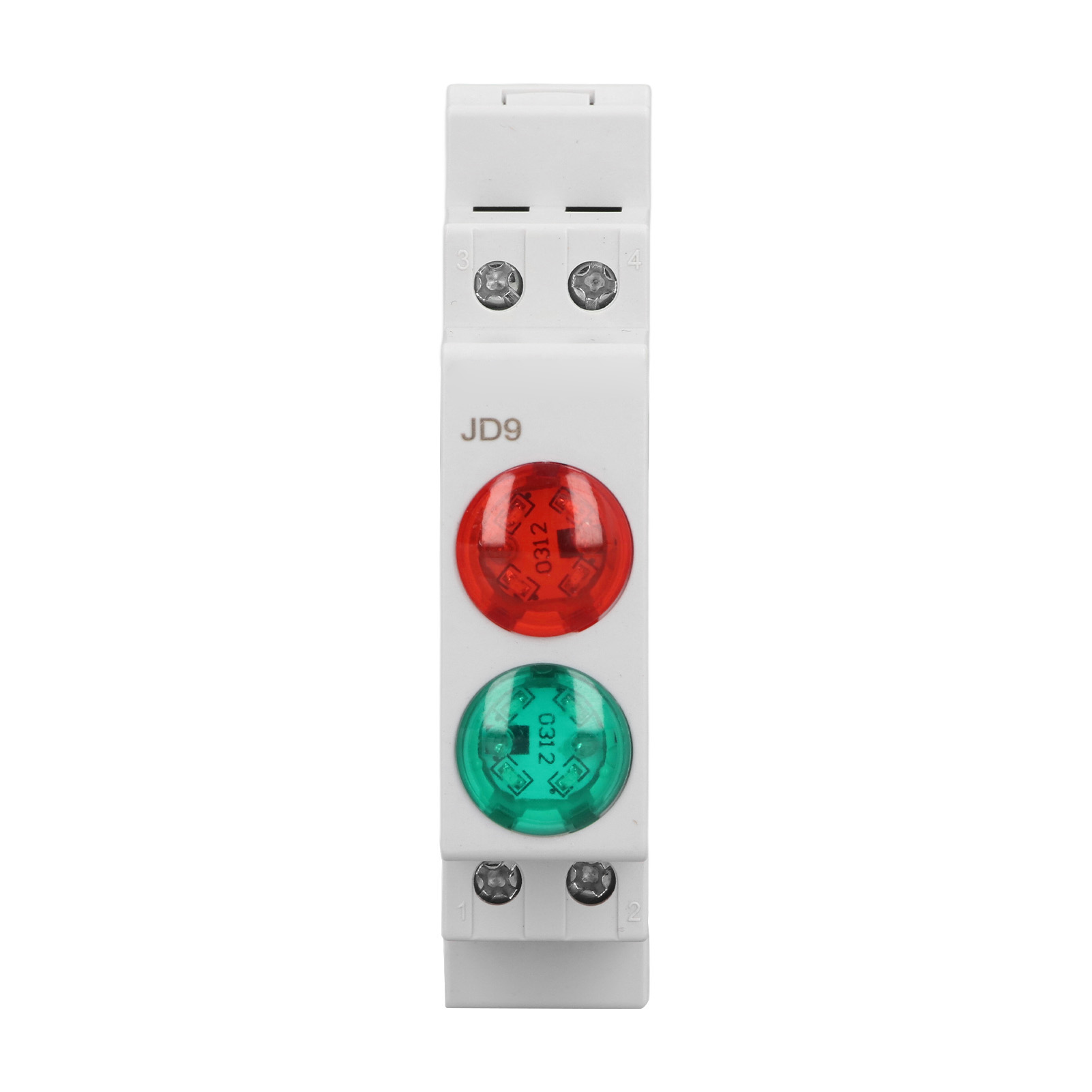 Doppelte Rote Und Grüne Led-anzeigeleuchte Auf Din-schiene Für Verteilerkasten, Cnc-drehmaschine, 230 V Ac/dc