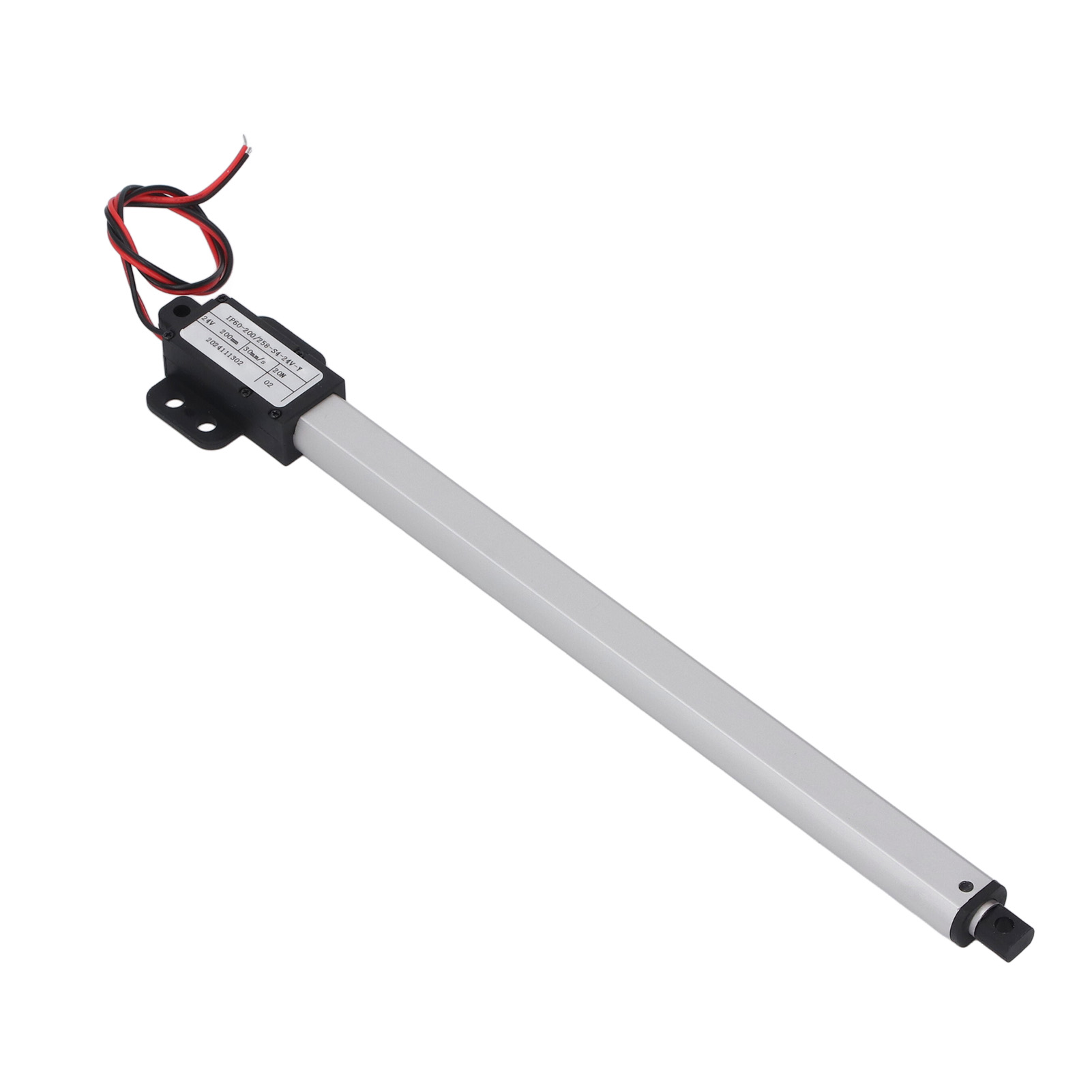 Elektrischer Mini-linearantrieb, 200 Mm Hub, 20 N Schubkraft, 30 Mm/s Geschwindigkeit, Schutzart Ipx4 (wasserdicht), Elektrische Schubstange Mit Endschalter