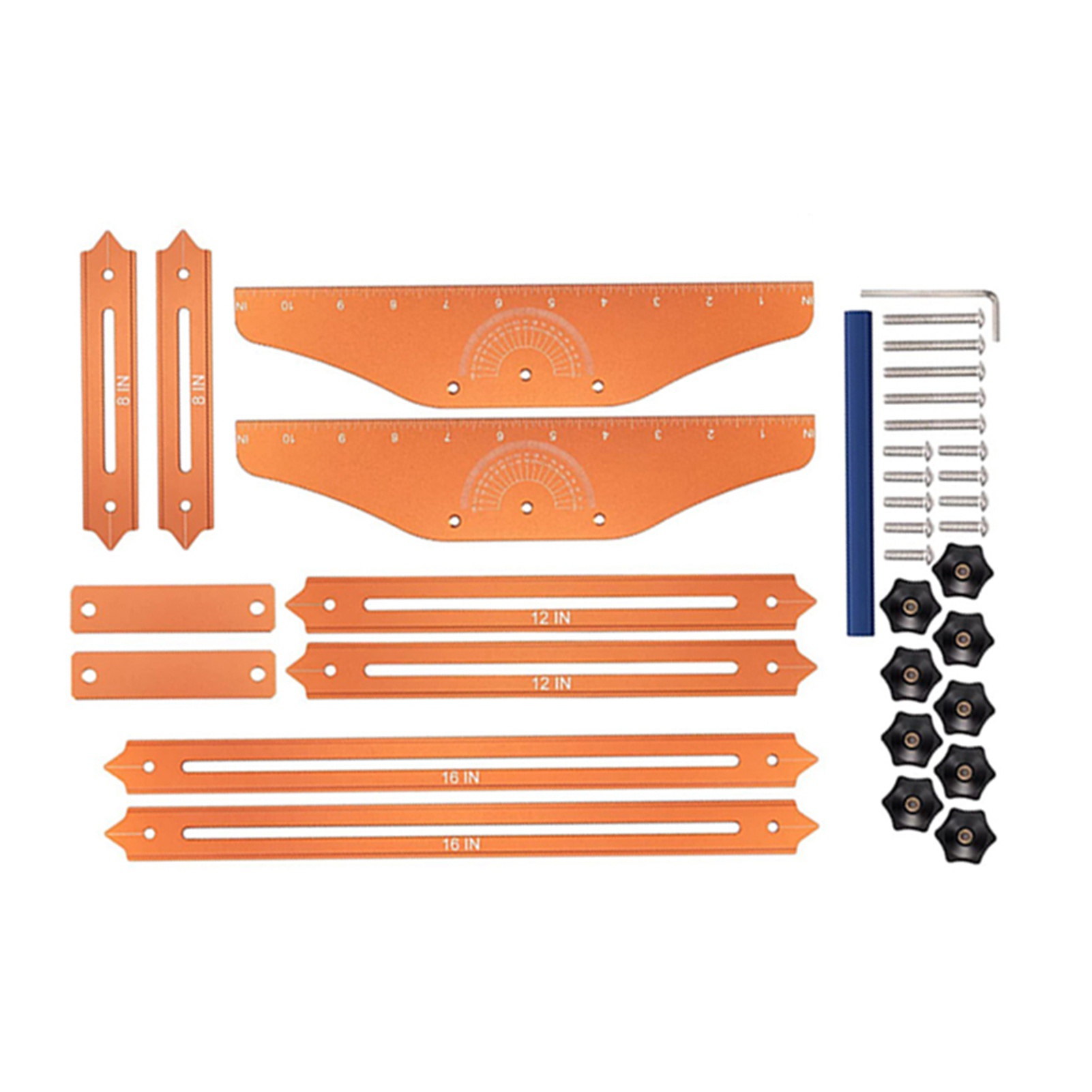 Verstellbare Und Verschiebbare Messschablone Für Treppenstufen Aus Aluminiumlegierung Mit Etui Für Vermessungsprojekte.