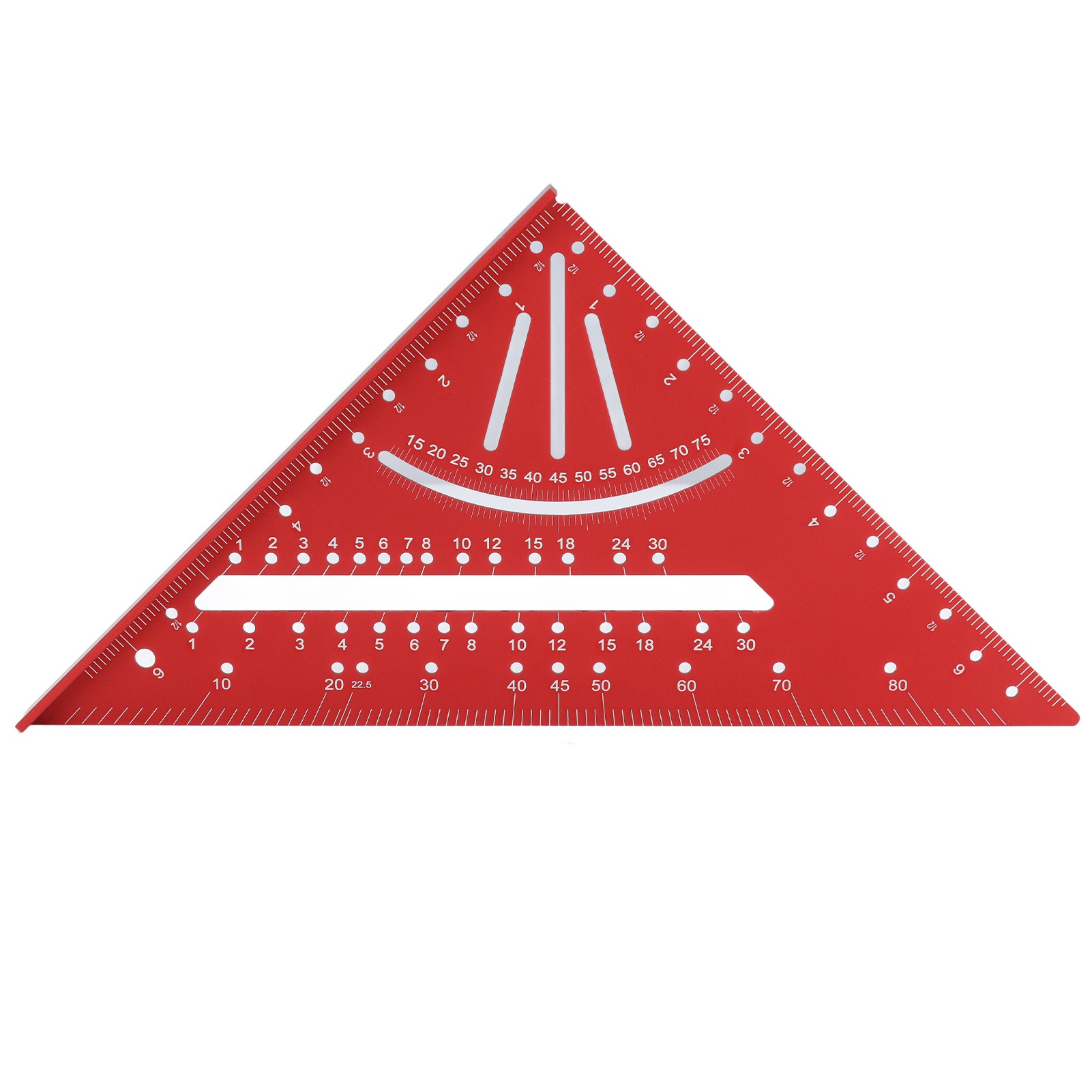7-zoll-winkelmesser, Winkelmesser, Aluminiumlegierung, Mehrwinkel-mess- Und Markierungswerkzeug, Rot