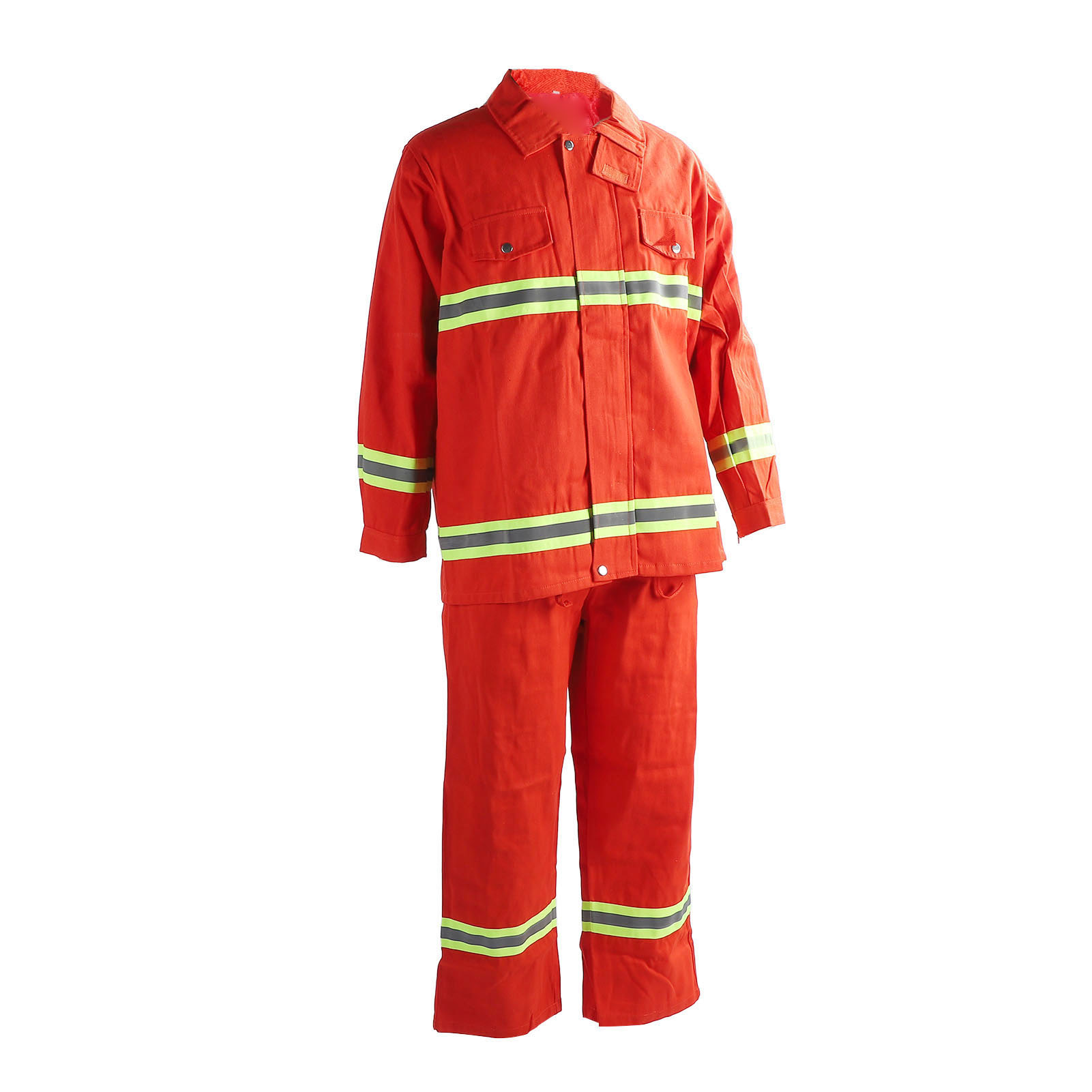 Feuerfester Sicherheitsoverall, Wärmeisolierend, Mit Reißverschluss, Aus Baumwolle, Mit Reflexstreifen, Typ 97 Xxl