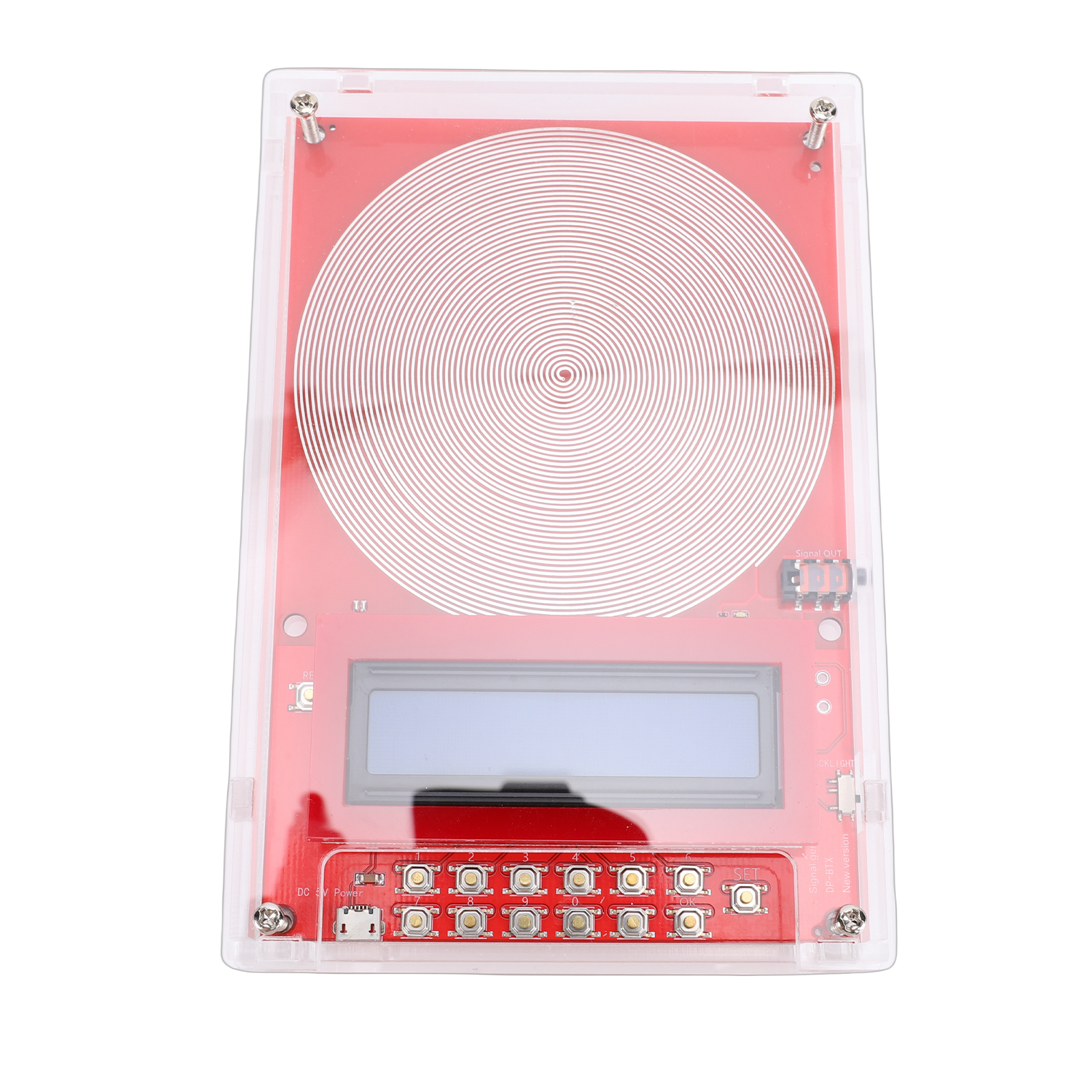Schumann-wellen-generator 7,83 Hz, Einstellbare Frequenz Von 0,01 Bis 299.000 Hz, Reine Sinuswellen, Rechteckwellenresonator, Schumann-wellen-verstärker (eigenfrequenz), Usb-schnittstelle, Rotes Trans