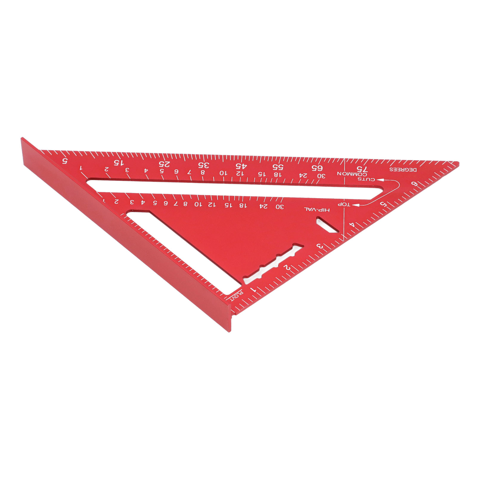 7-zoll-zimmermannswinkel, Zoll-messwerkzeug Für Die Holzbearbeitung, 90°- Und 45°-dreiecklineal Aus Roter Aluminiumlegierung