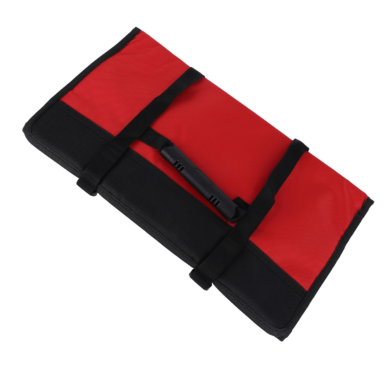 Aufrollbare Werkzeugtasche, Mehrere Fächer, Großes Fassungsvermögen, Aus Strapazierfähigem Oxford-gewebe, Rot, Ideal Für Elektriker.