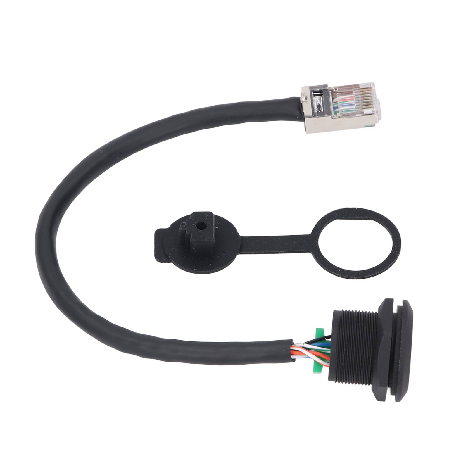 Kabel Mit 8-poligem E13-buchse-auf-8-poligem Rj45-stecker (gerader Stecker), Ungeschirmt, Pvc