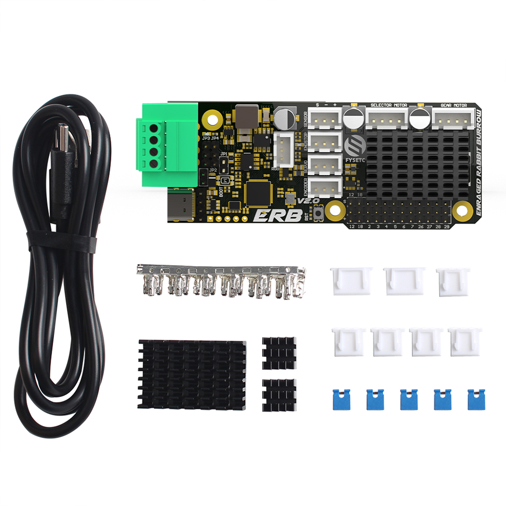 Erb V2.0 Motherboard Mit Integrierten Tmc2209 Treibern, Canbus Und Usb-schnittstelle, Kompatibel Mit Dem Voro Ercf V2.0 Enraged Rabbit Karottenspender.