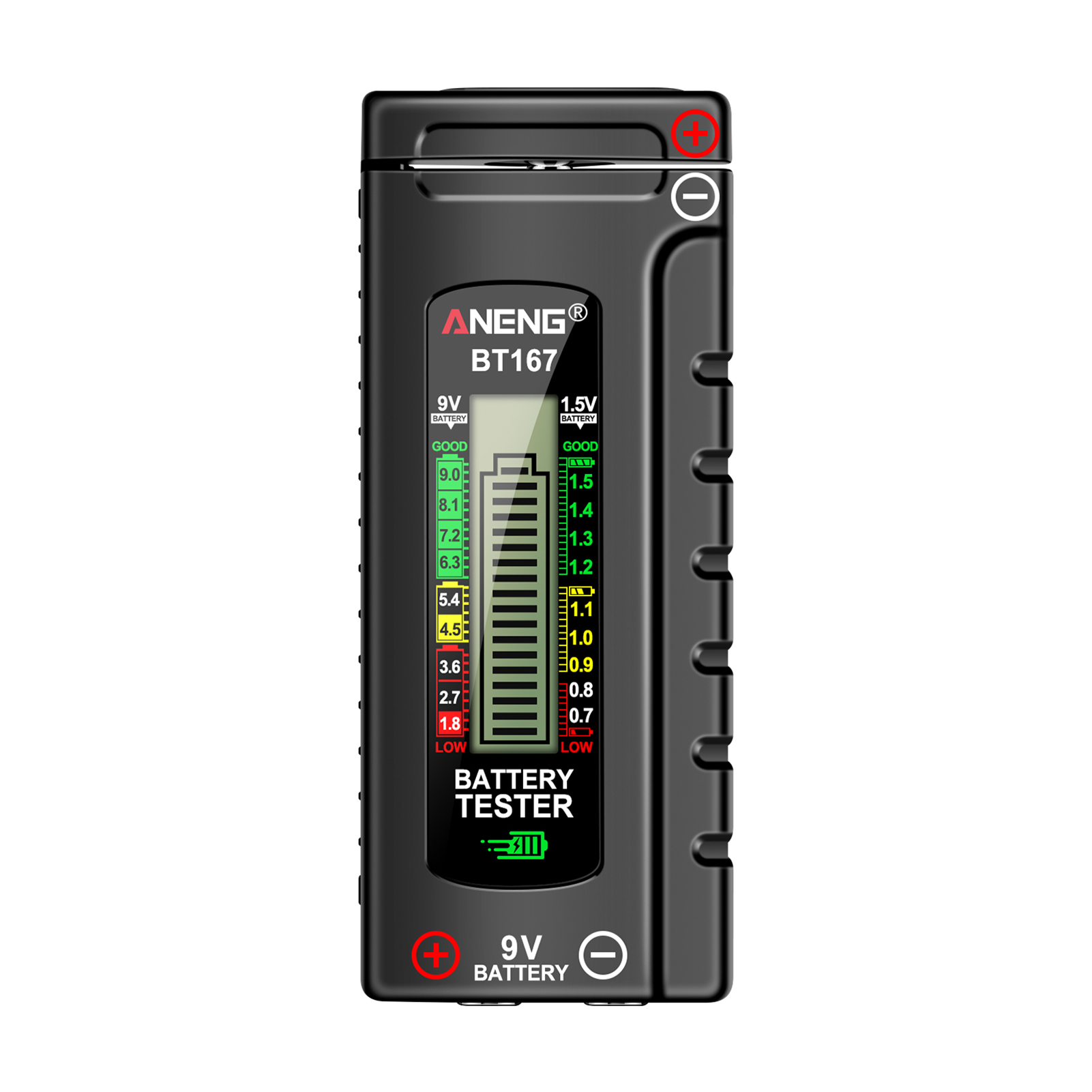 Batterietester – Batteriedetektor – Batterieladestandsanzeiger – Einfache Druck- Und Zugerkennung Mit Digitalanzeige Für D-, C-, Aa-, Aaa-, 1,5-v-knopfzellen- Und 9-v-batterien