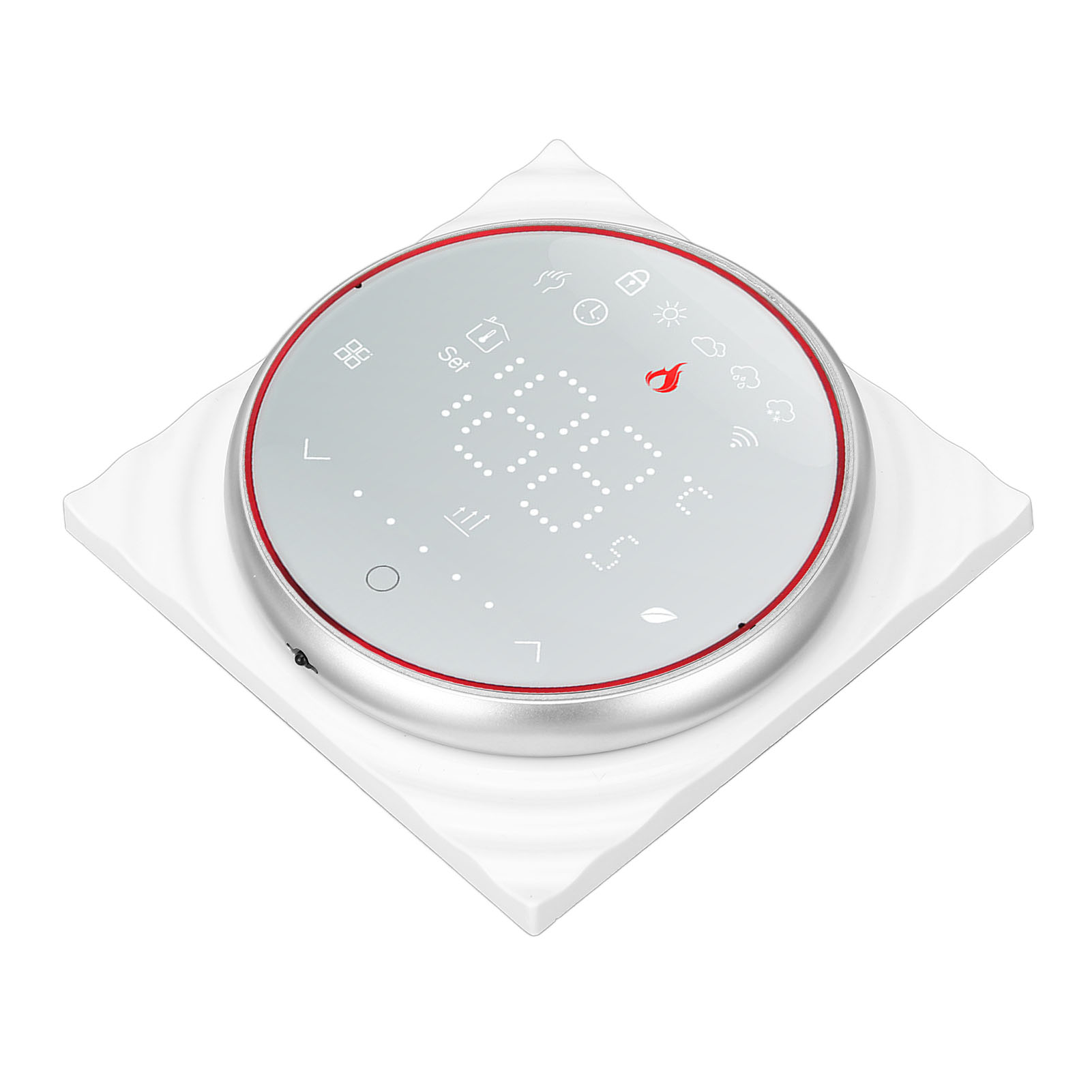 Intelligentes Thermostat Mit Led-anzeige, Programmierbarer Fußbodenheizungsregler Für Haushaltsgeräte, Wechselstrom 95–240 V, Weiß
