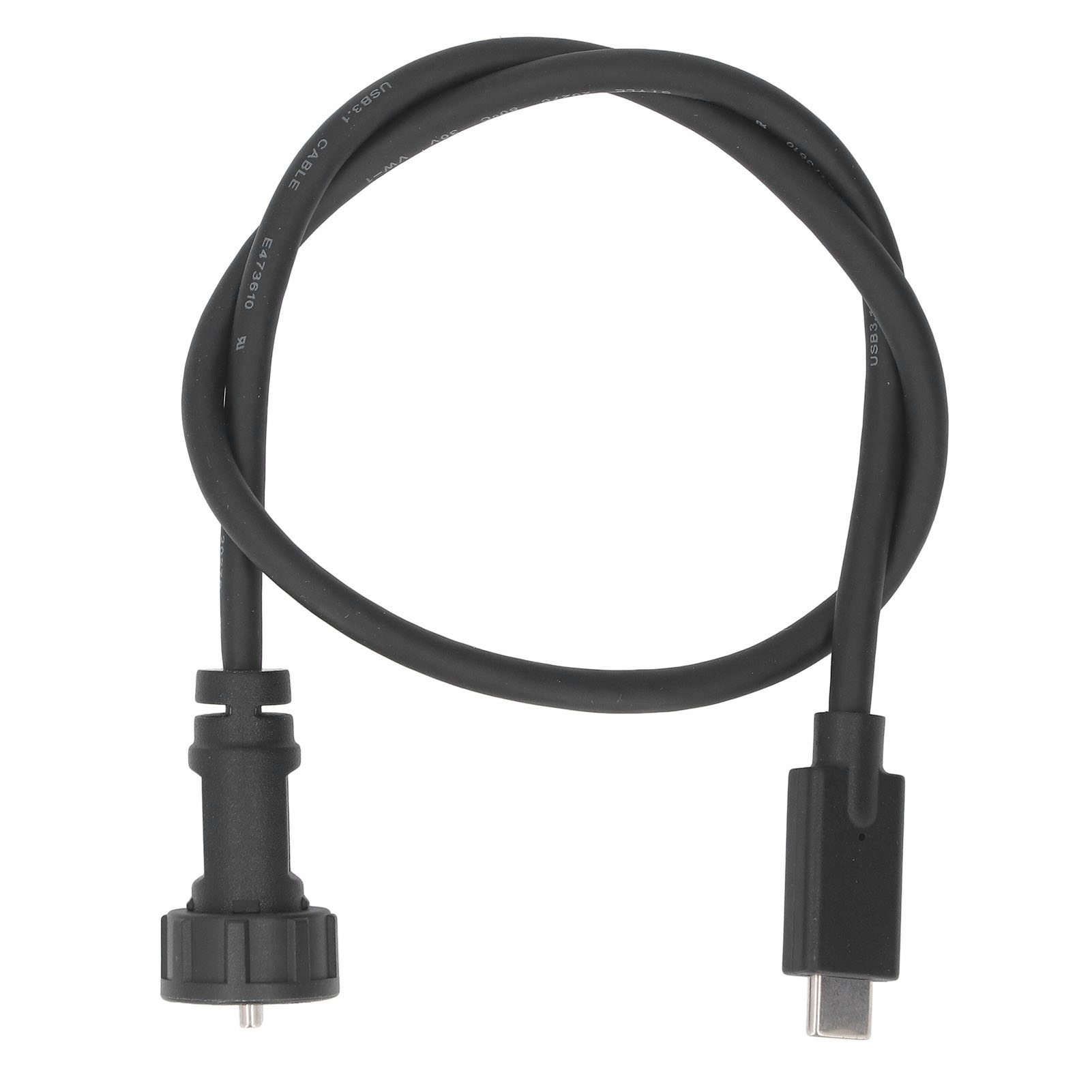 0,5 M Langes Usb-c-verlängerungskabel (stecker Auf Stecker), Wasserdicht Nach Ip67/ip68, Gerader Stecker, 30 V, 1,5 A