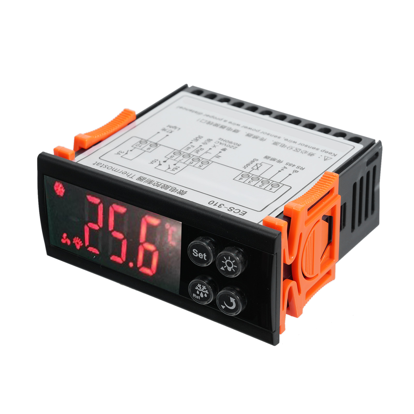 Ecs-310 Mikroprozessor-temperaturregler, Digitaler Thermostat Mit Ntc-sensor, 220-v-thermoregler Für Haushaltsgefrierschränke, Kühlschränke Und Industriekühler