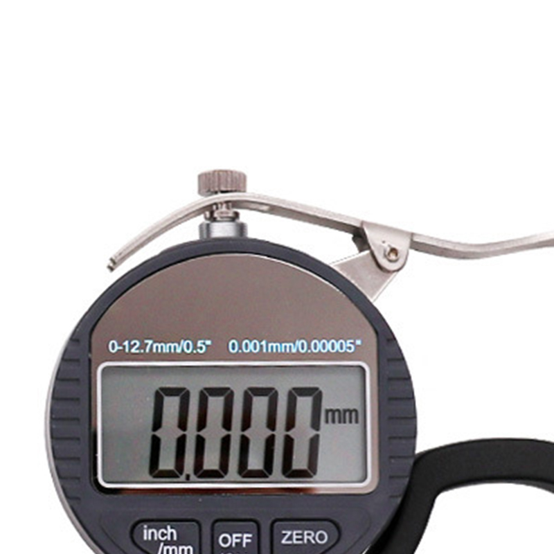 Digitales Dickenmessgerät Mit Anzeige (0–12,7 Mm), Messwerkzeug Für Papier Und Folie, Genauigkeit 0,001 Mm