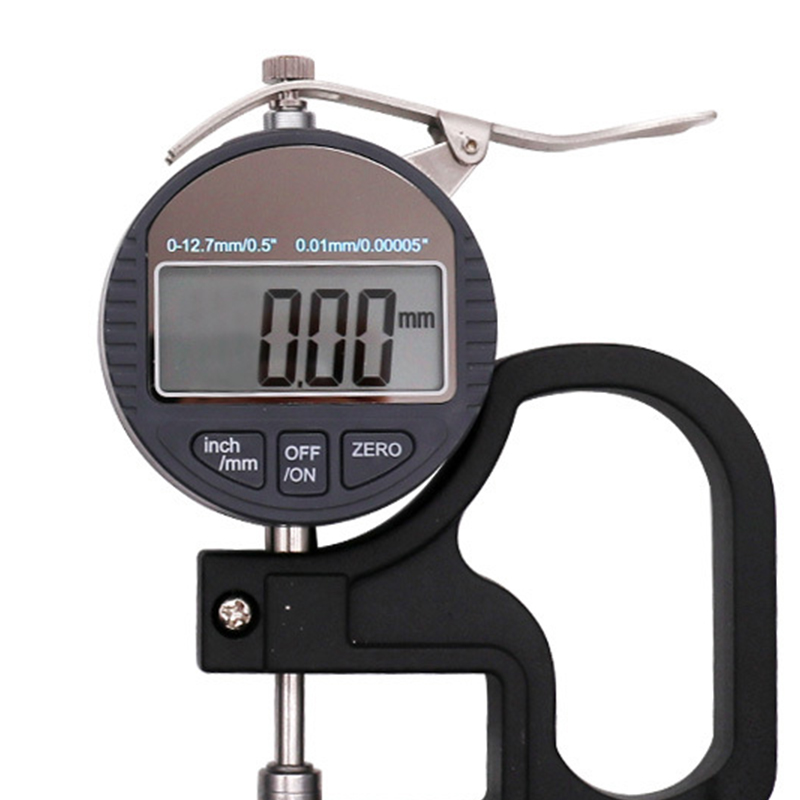 Digitales Dickenmessgerät Mit Anzeige, Messbereich 0–12,7 Mm, Messwerkzeug Für Papier Und Folie, Genauigkeit 0,01 Mm