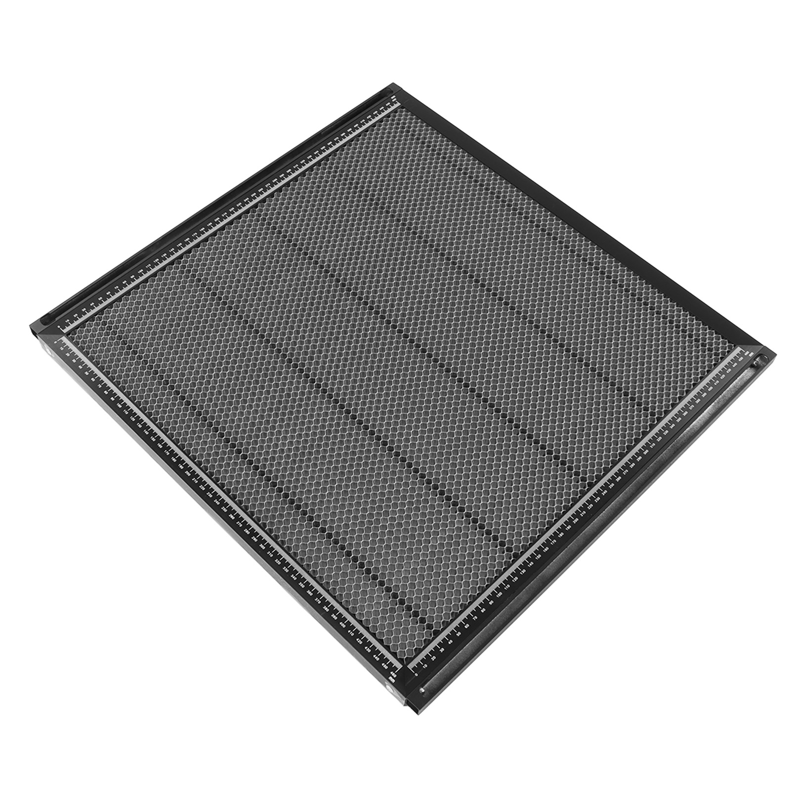 Rostbeständiger Und Schnell Ableitender Laserschneidtisch Aus Aluminiumlegierung Mit 2 Klemmen, Schwarz.