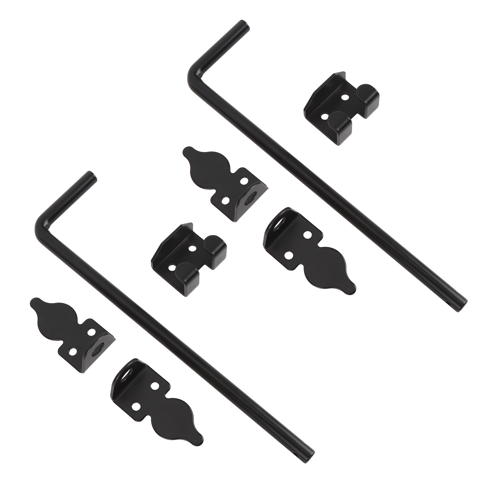 Set Mit 2 Doppelt Verriegelnden Torriegeln, 30 Cm (12 Zoll), Aus Robustem Kohlenstoffstahl, Für Den Heimgebrauch