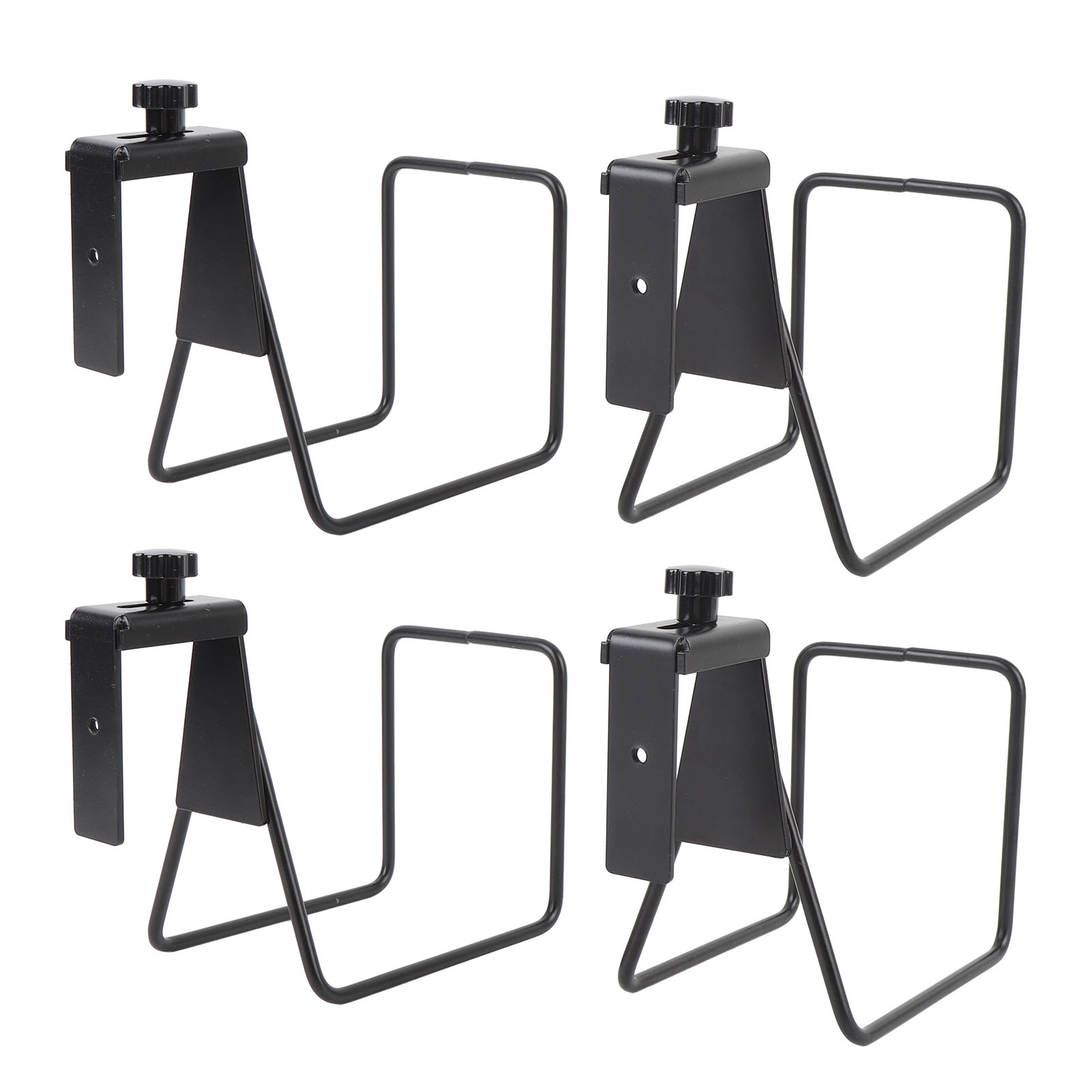 Set Mit 4 Robusten, Wandmontierten Gartenschlauchhalterungen Aus Legiertem Stahl