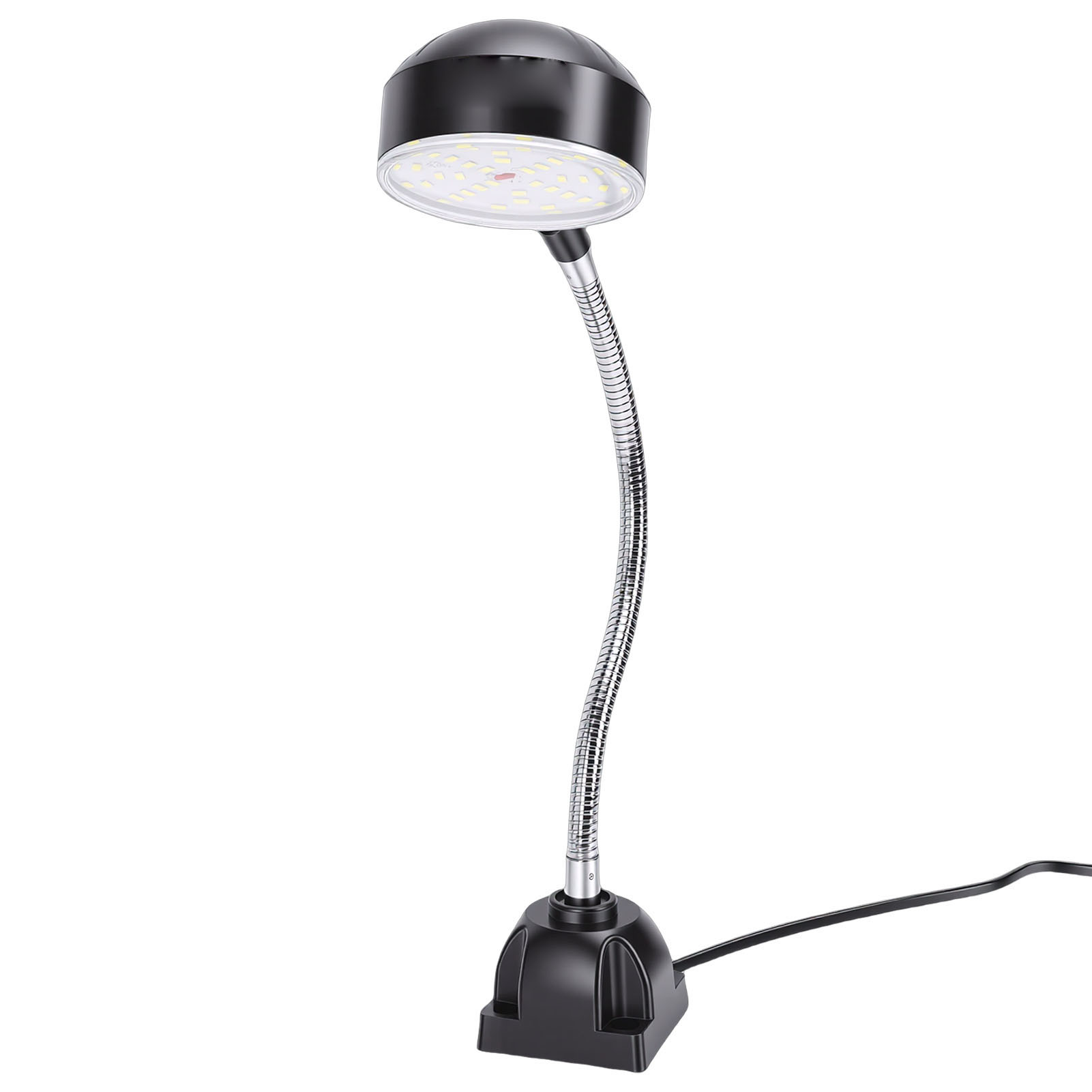 15-w-led-werkstattlampe Mit 30 Cm Langem Flexiblem Arm, Quadratischem Sockel, Für Drehbank, Werkbank, Abflussrost, Industriebeleuchtung, Eu-stecker
