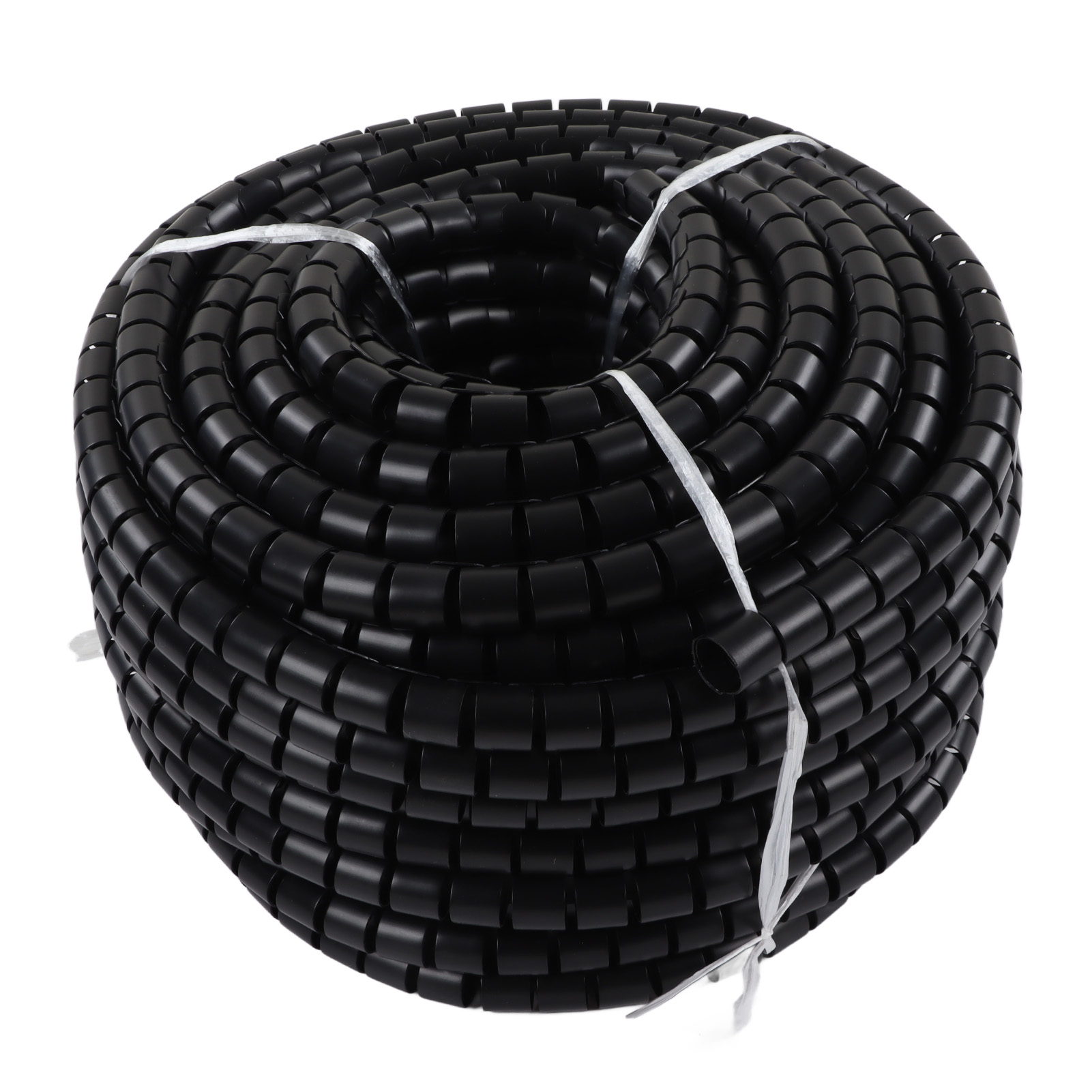 Schutzhülle Für Kabel, Beständig Gegen Abnutzung, Säuren Und Laugen, Schwarz, Durchmesser 28 Mm, Länge 40 M.