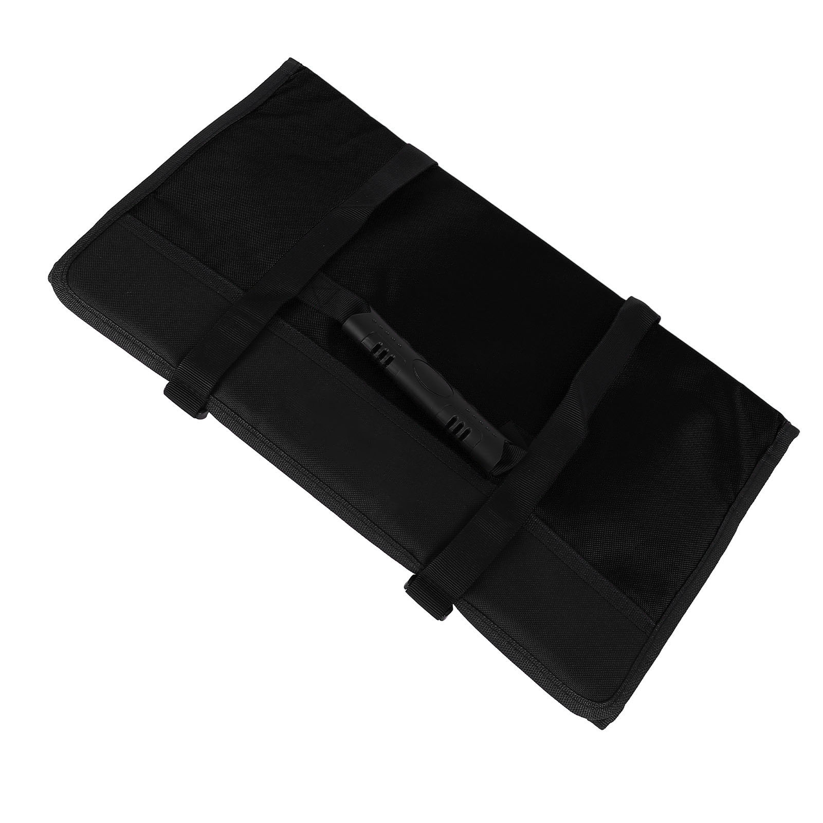 Aufrollbare Werkzeugtasche Mit Mehreren Fächern, Großem Fassungsvermögen, Aus Strapazierfähigem Oxford-gewebe, Schwarz, Für Elektriker.