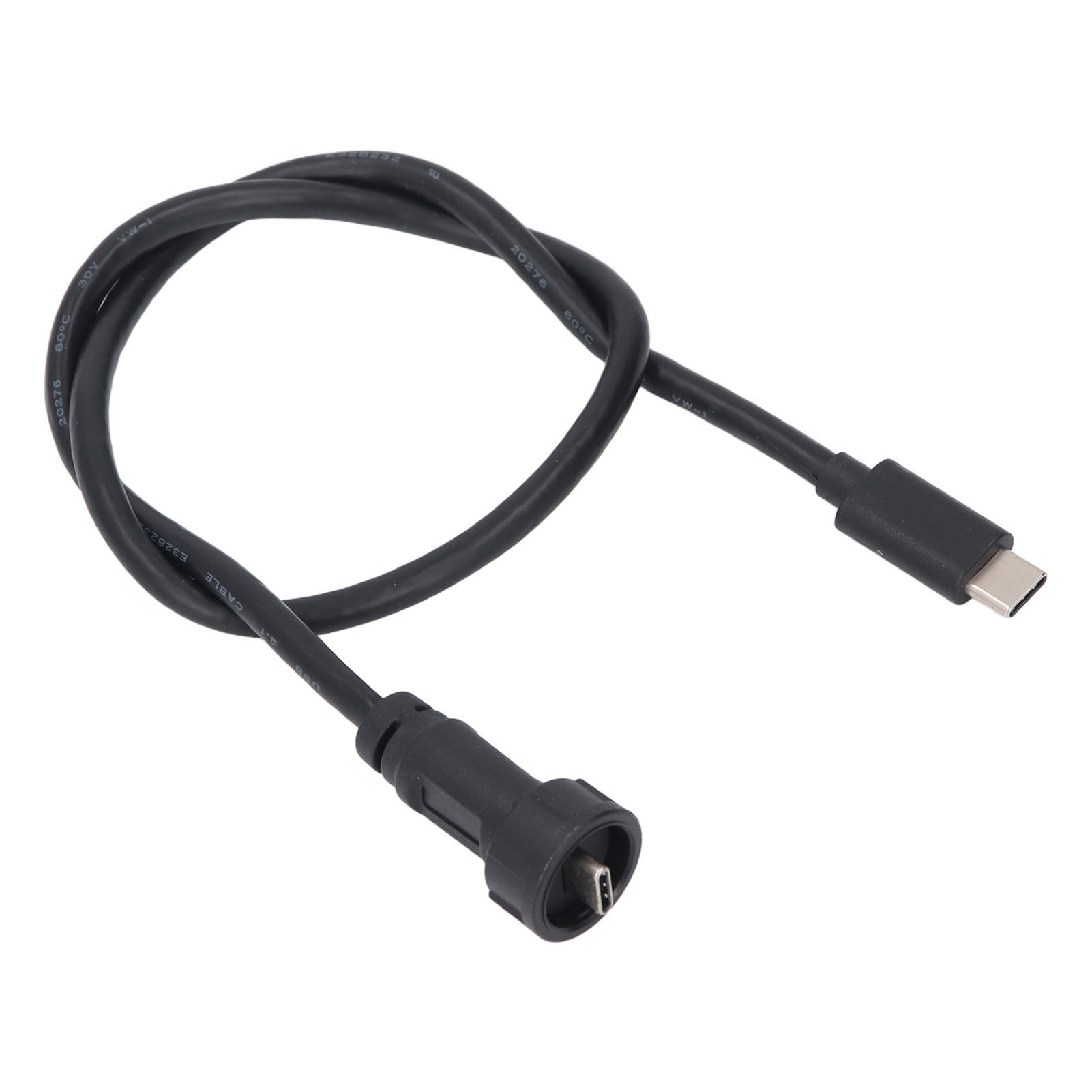 0,5 M Langes Usb-c-kabel (stecker Auf Stecker), Wasserdicht Nach Ip67/ip68, Gerader Stecker, Usb-c-verlängerungskabel, 30 V, 1,5 A